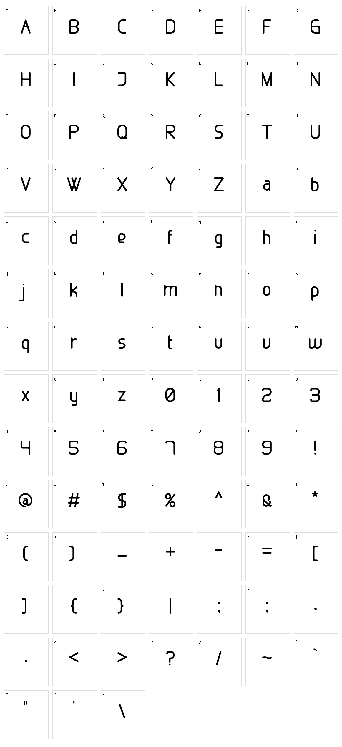 Marlone Character Set