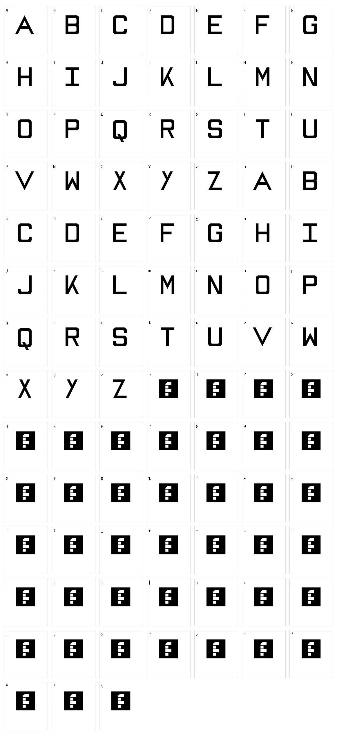 Mike Character Set