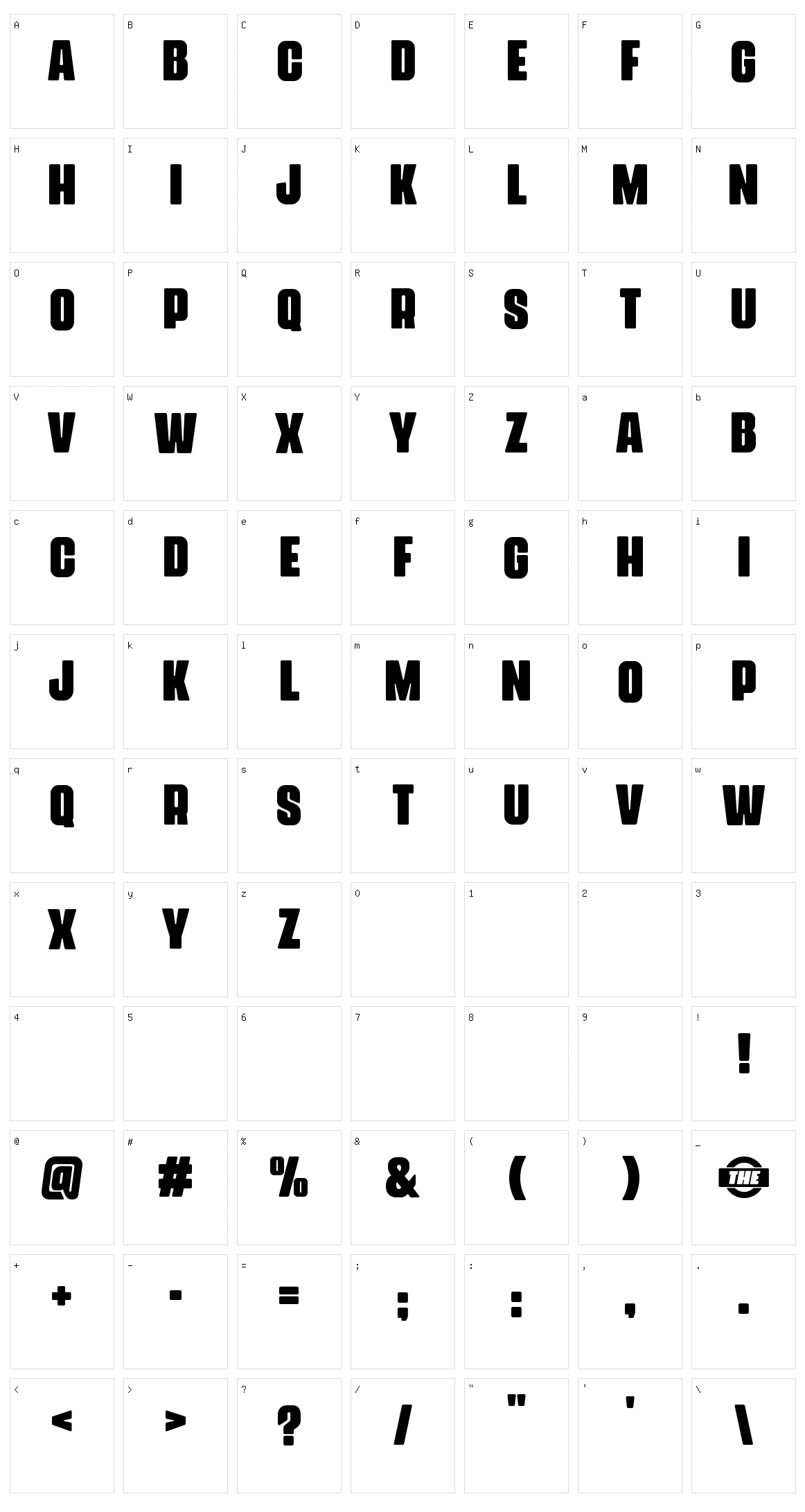 Mind The Caps Character Set