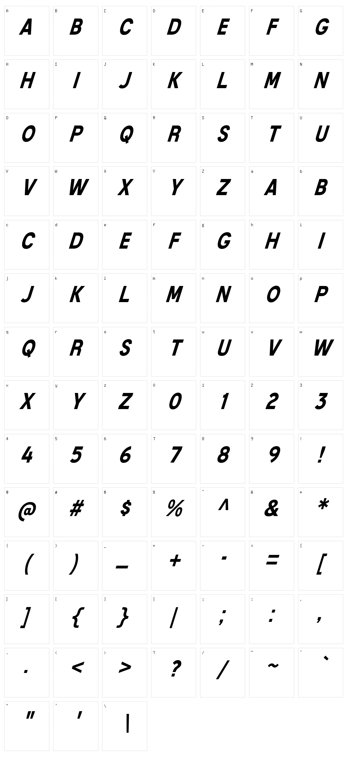 Mixolydian Titling Character Set