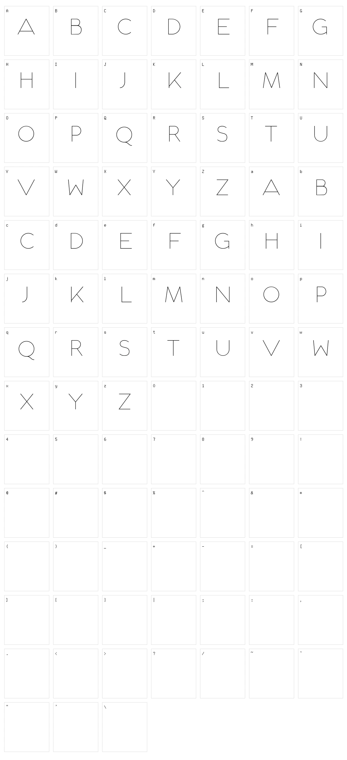 Mladen Character Set