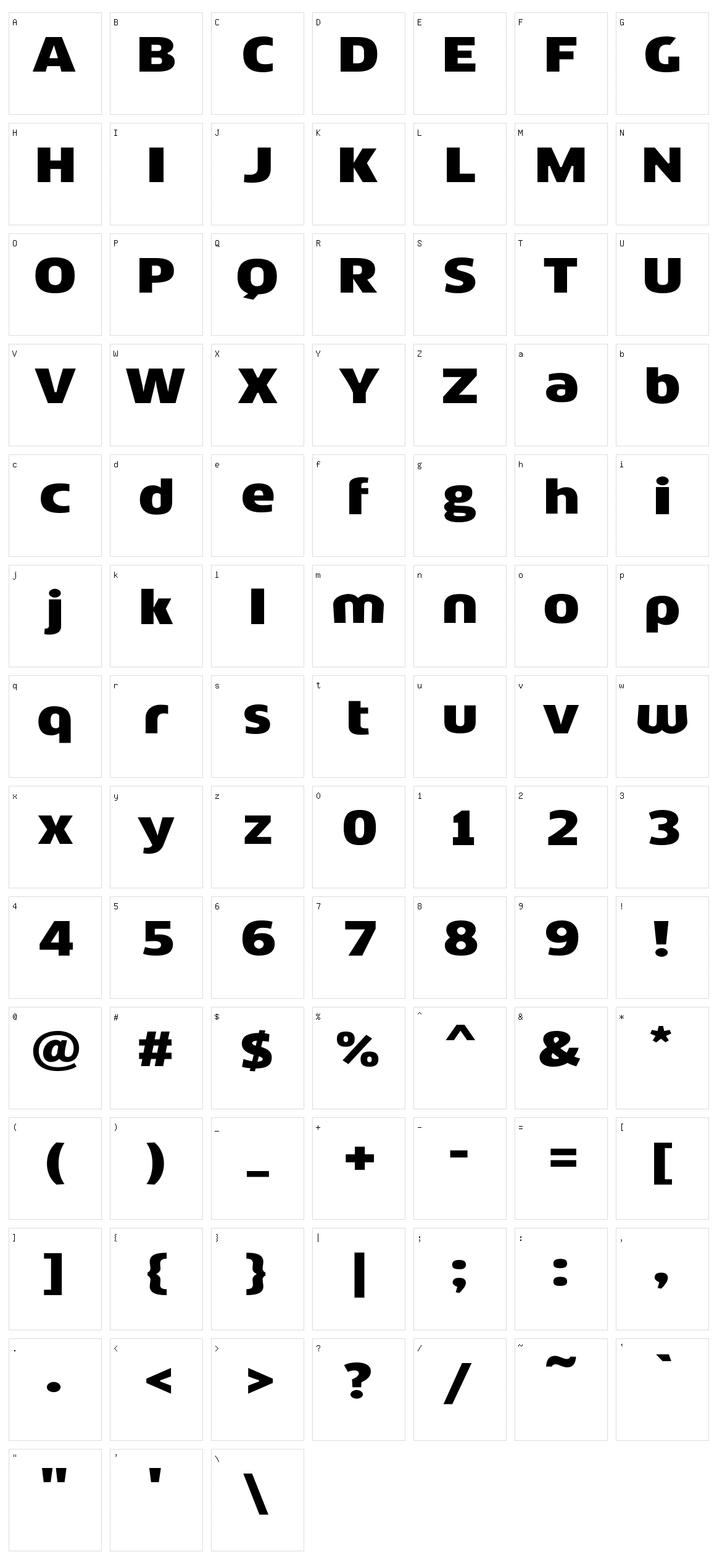 Mob Character Set