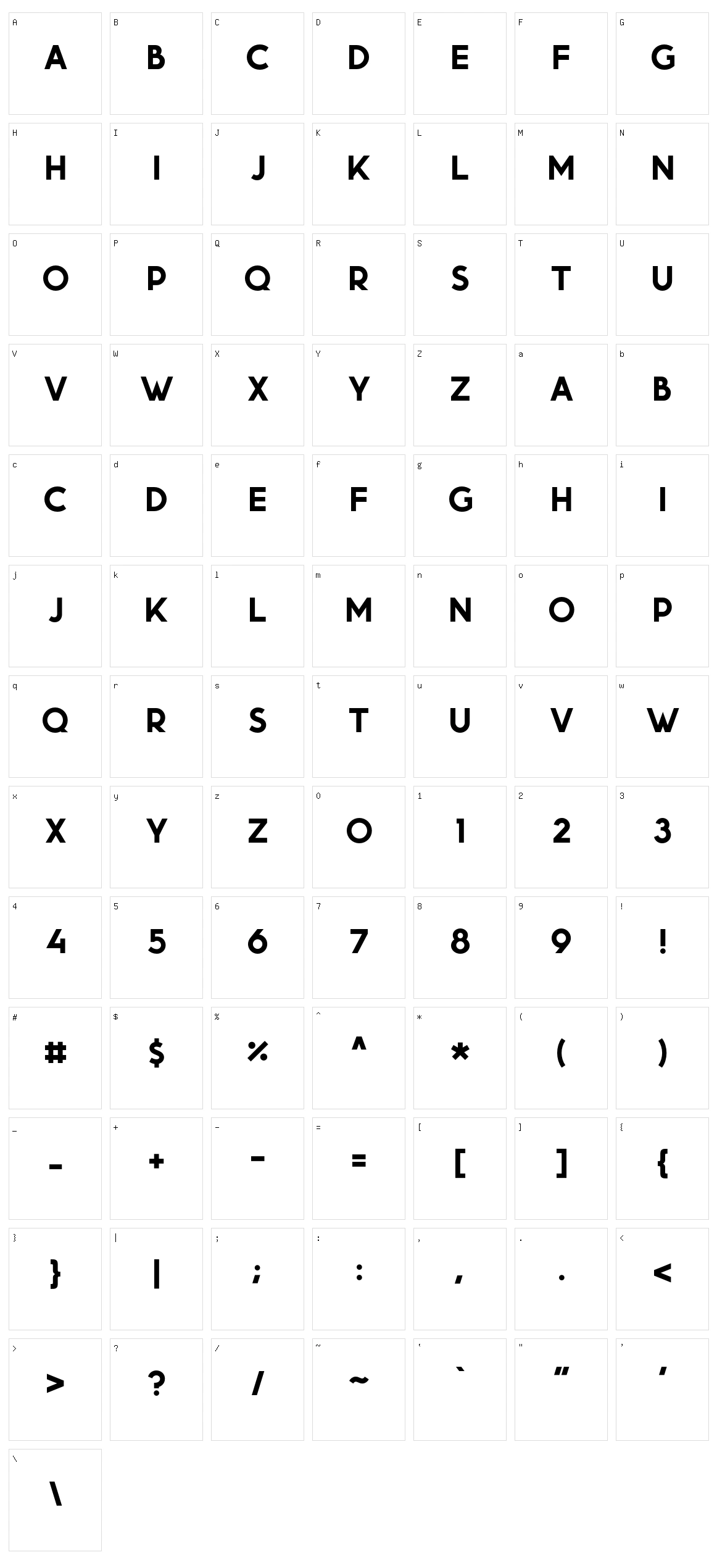 Momcake Character Set