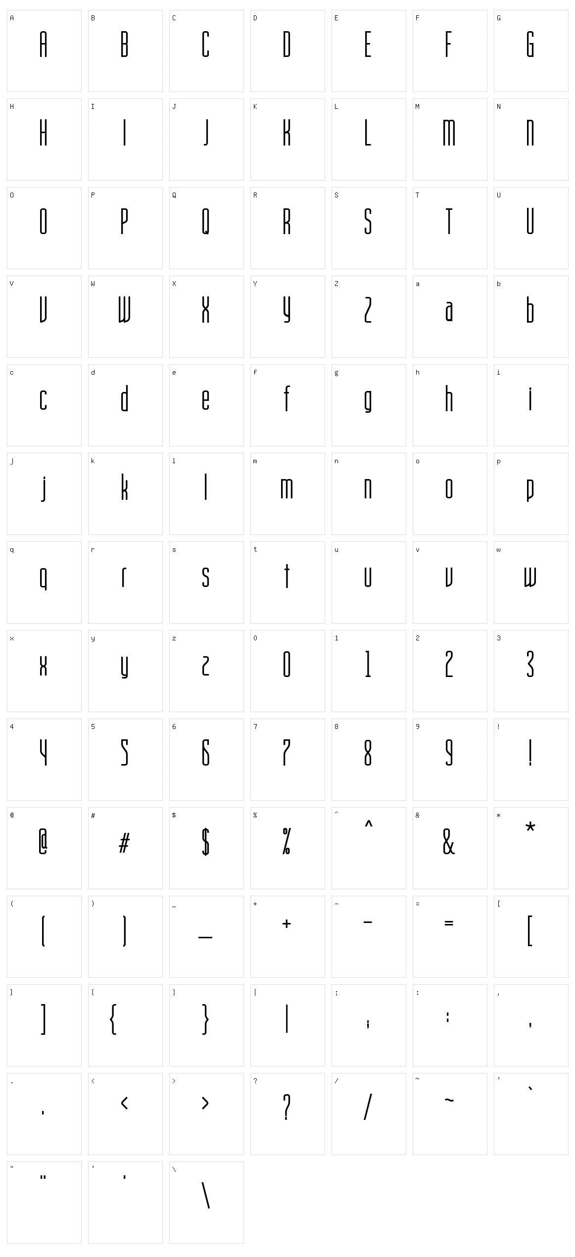 Movie Title AH Character Set