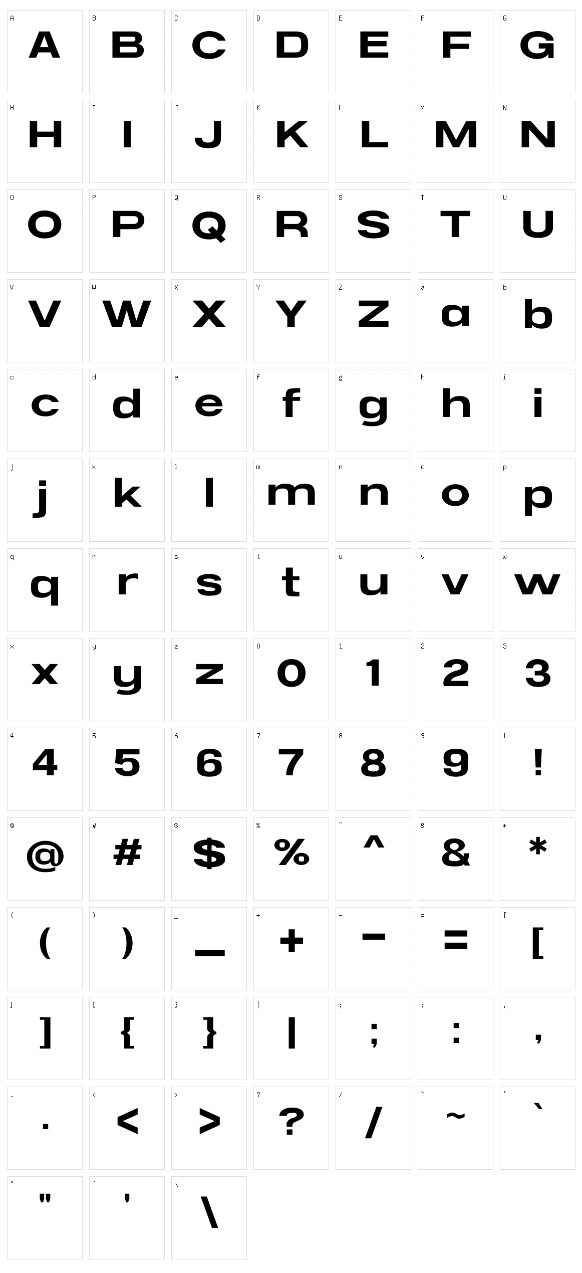 NCS Radhiumz Character Set