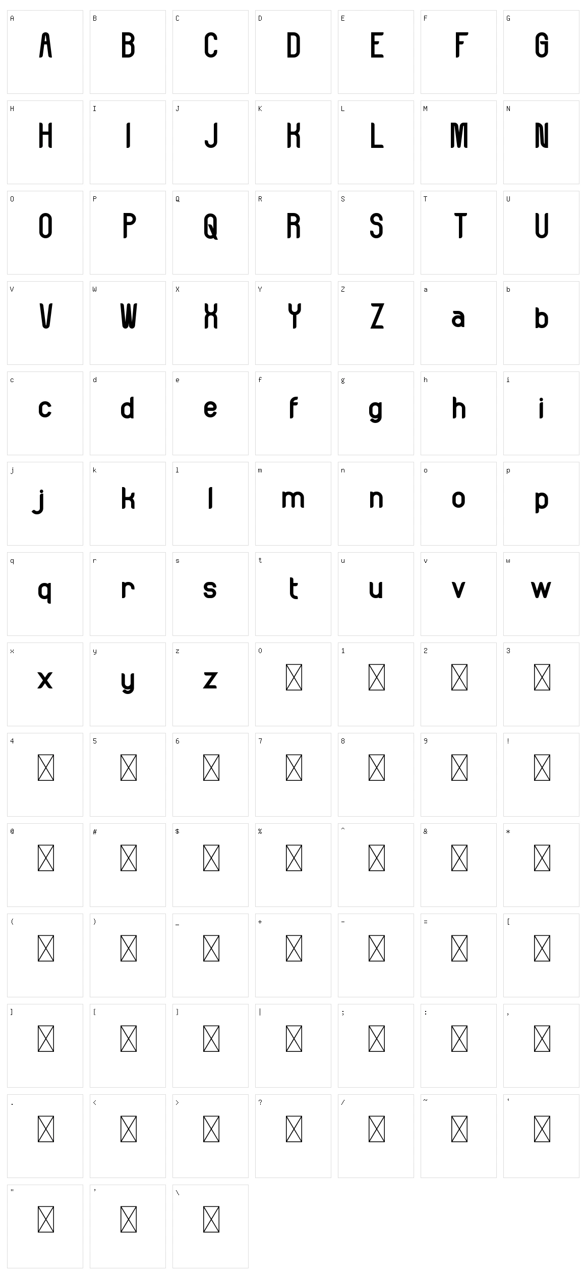 Neitherly Character Set