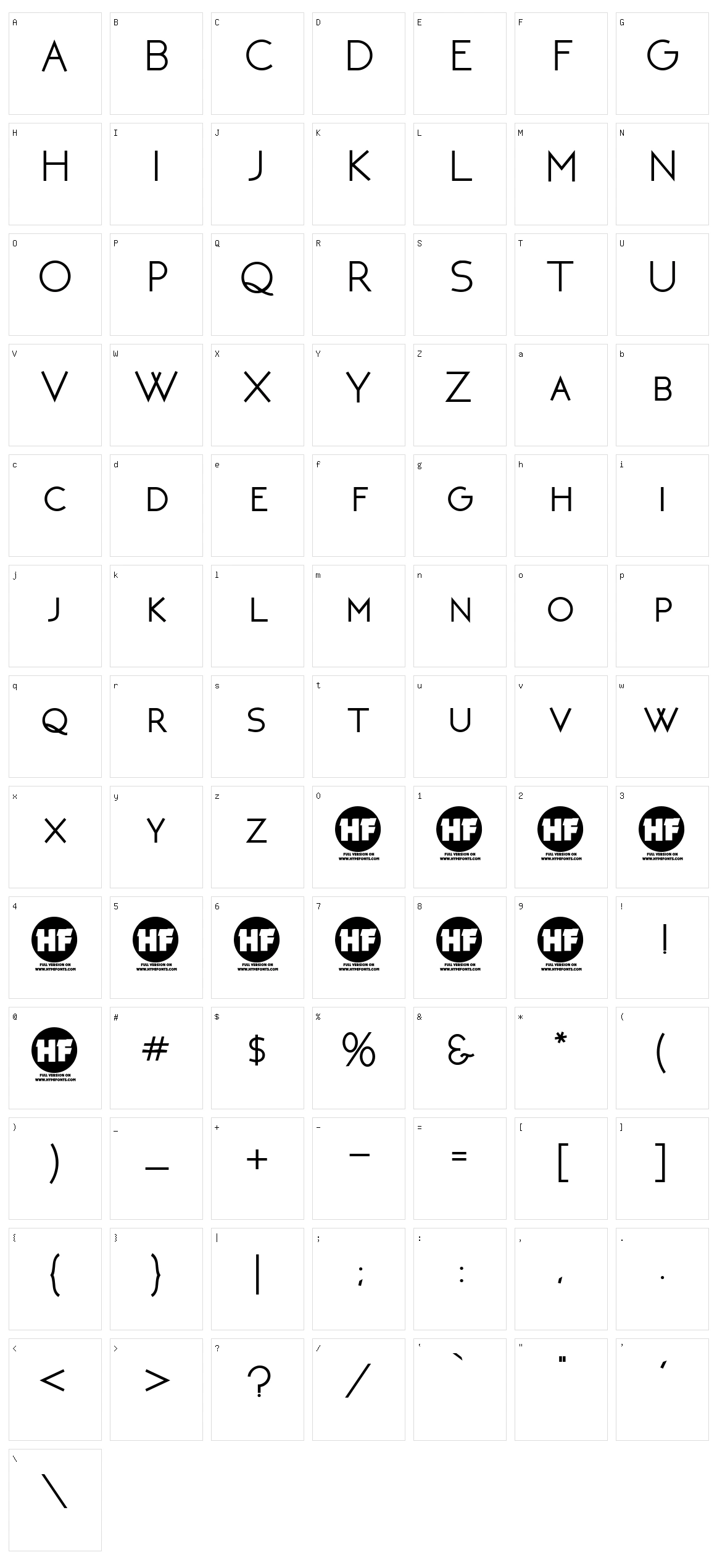 Neoteric Character Set