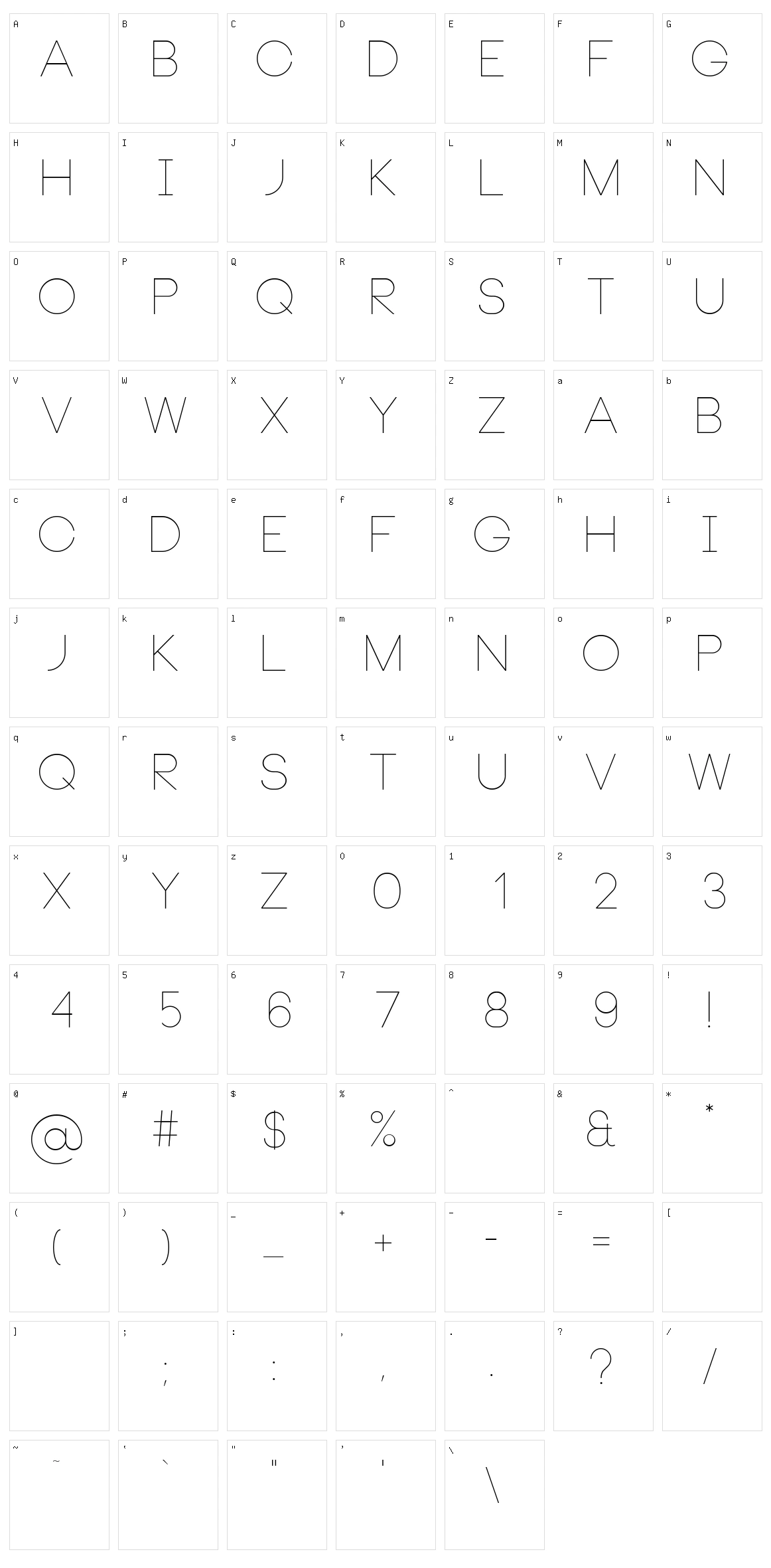 Neou Character Set