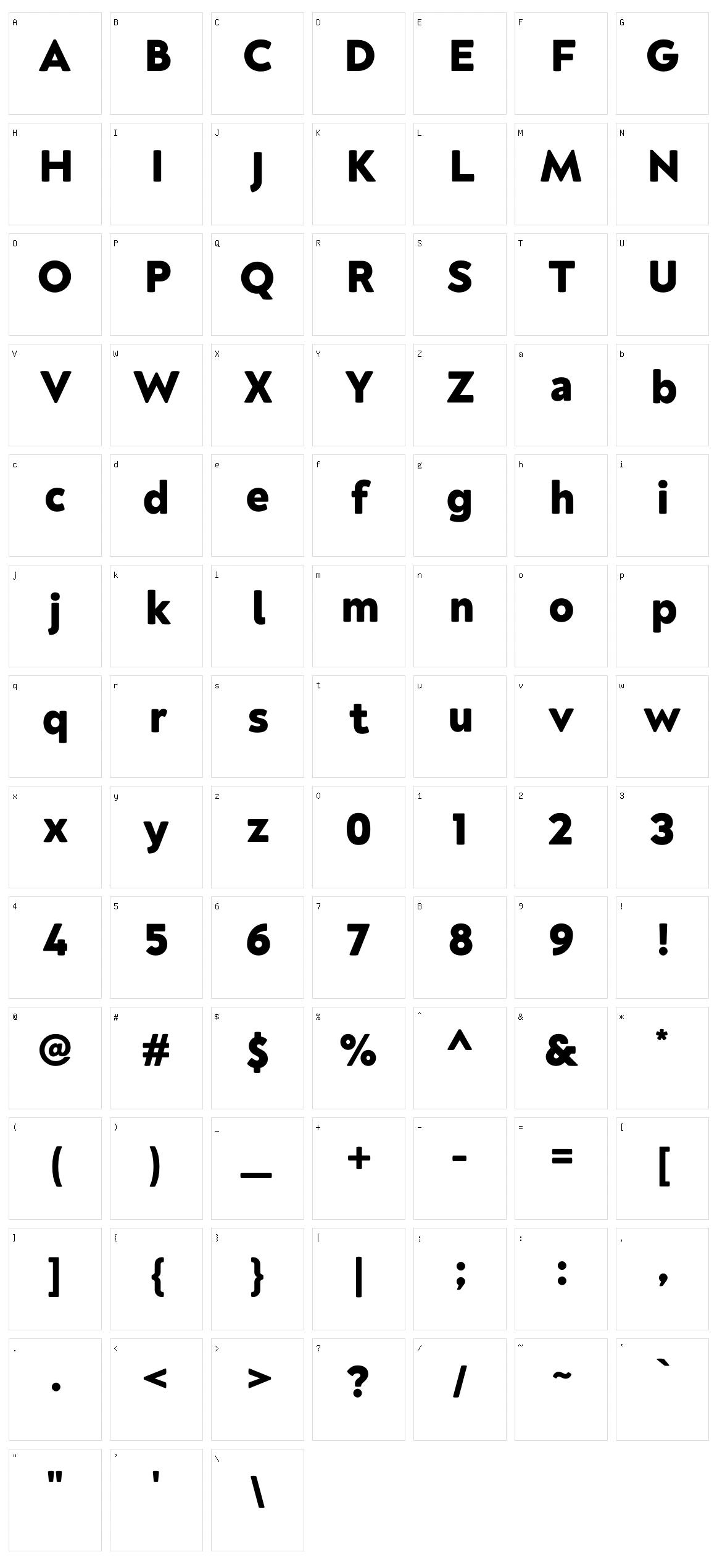 Neufreit Character Set