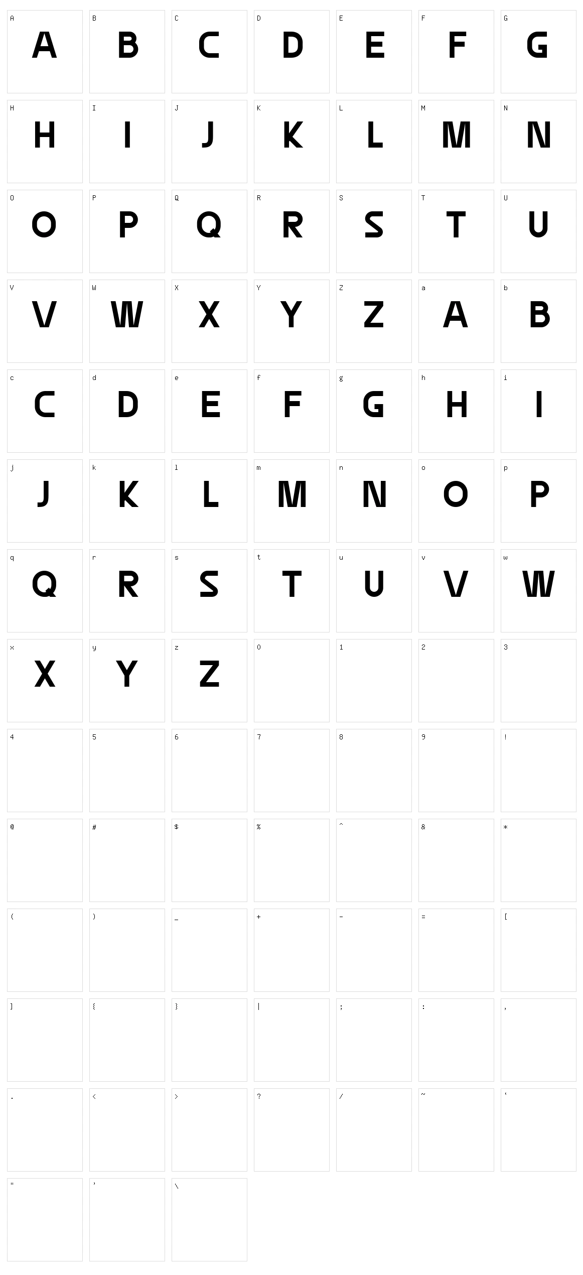 New Logic Character Set