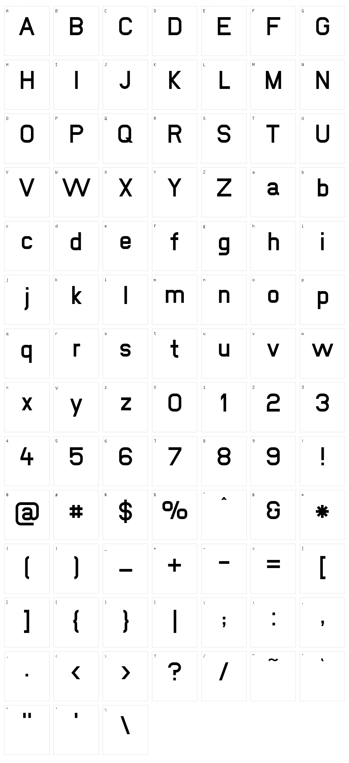 New Media Character Set