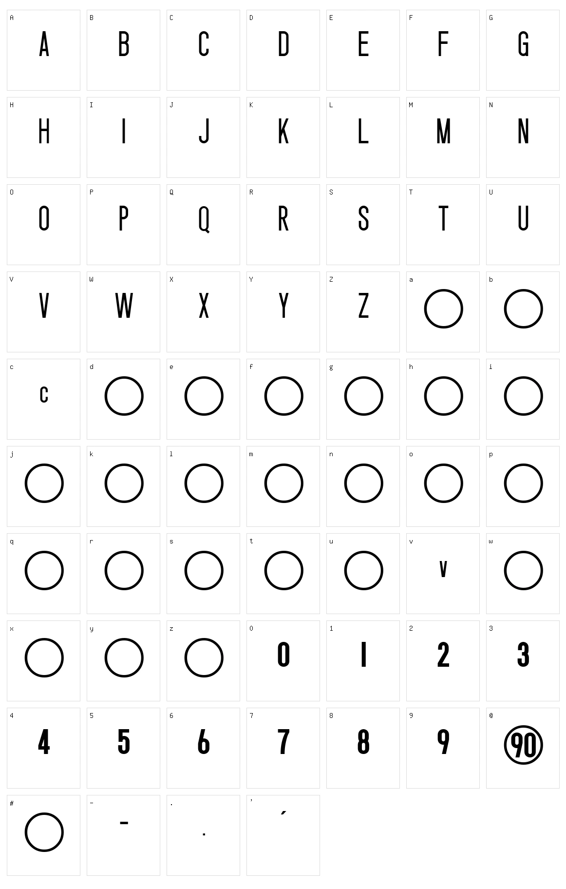 Nike Total 90 Character Set