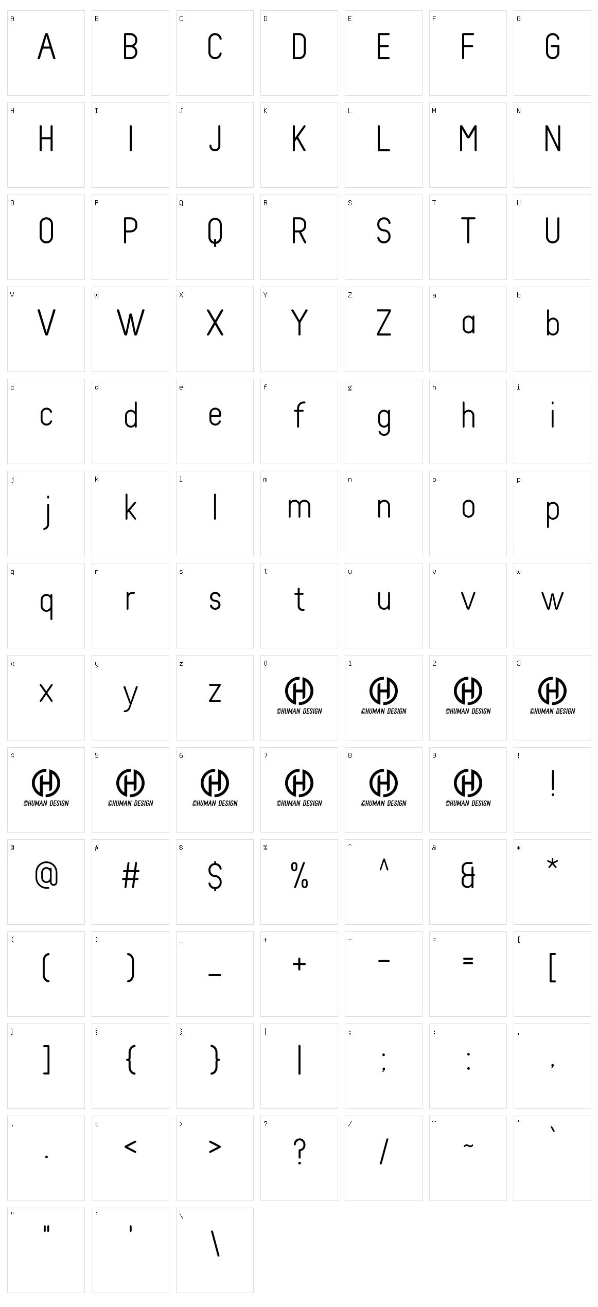 Nirmala Character Set