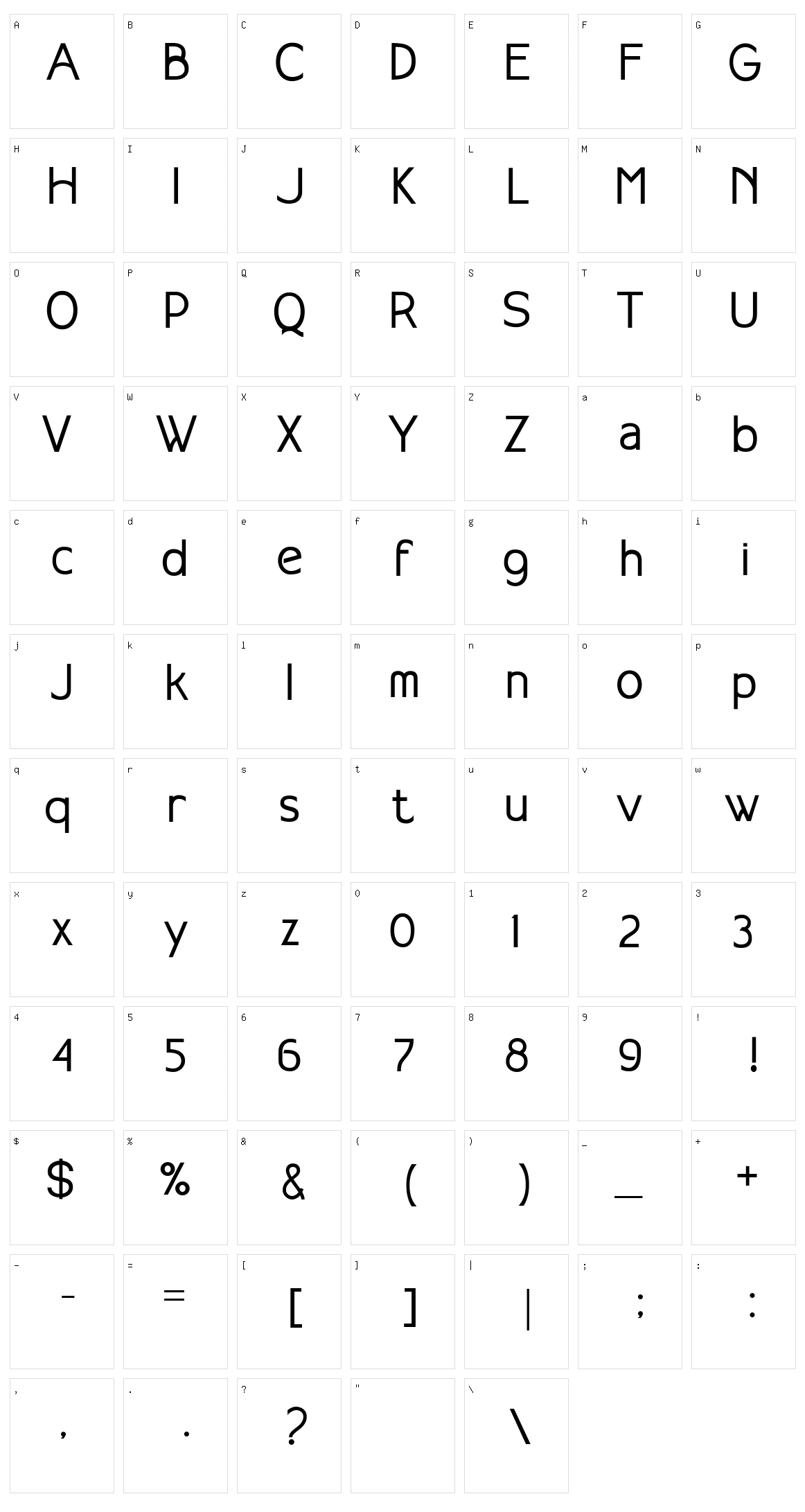 Nirwana Character Set