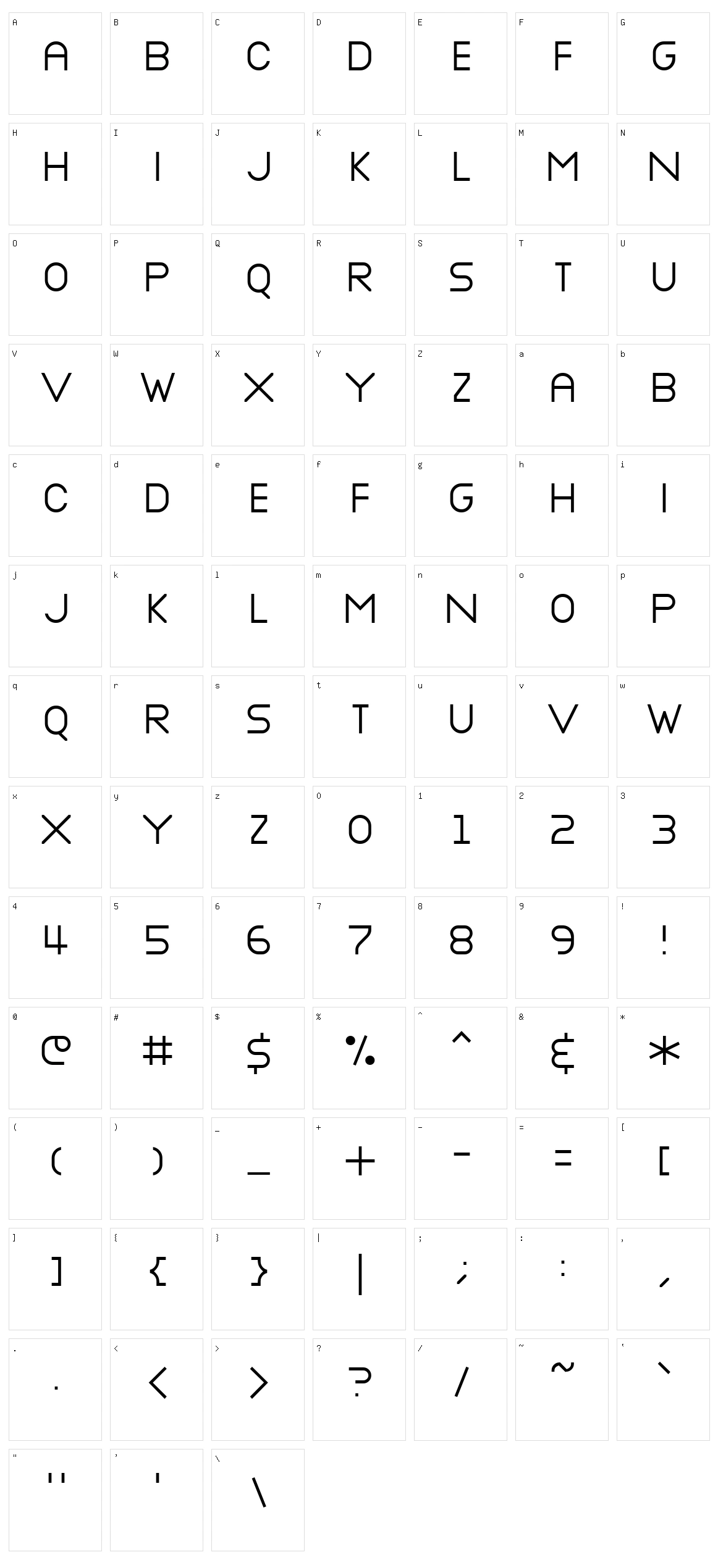 Nottke Character Set