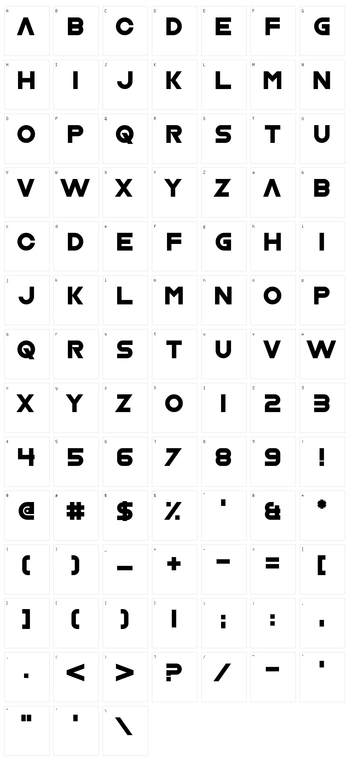 Nrvsbrkdwn Character Set
