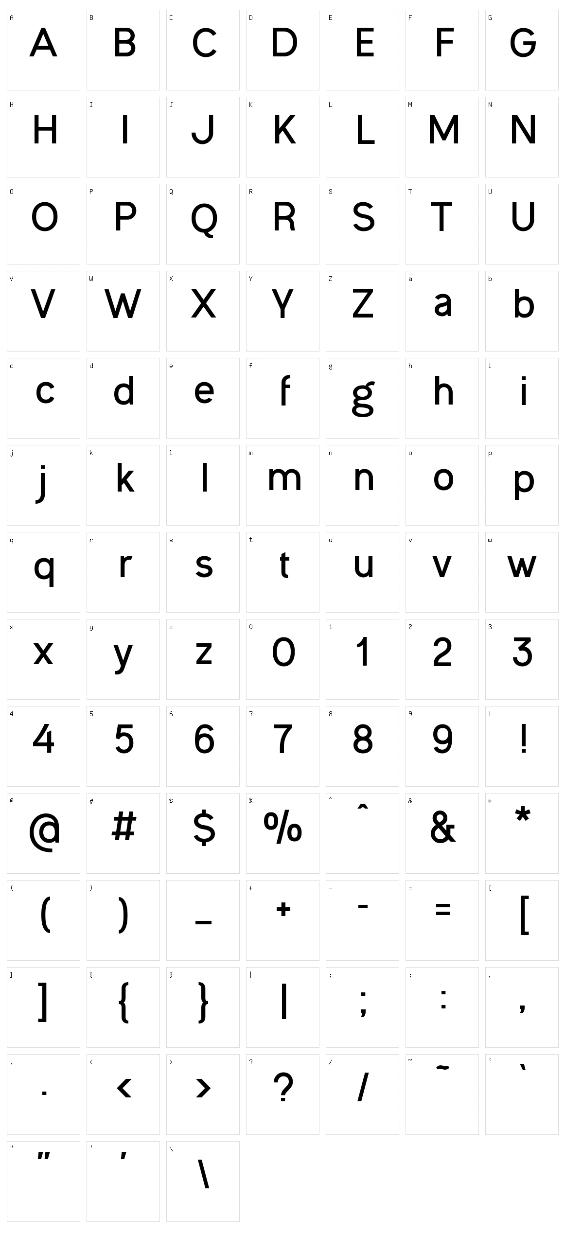 Ogonek Unicase Character Set