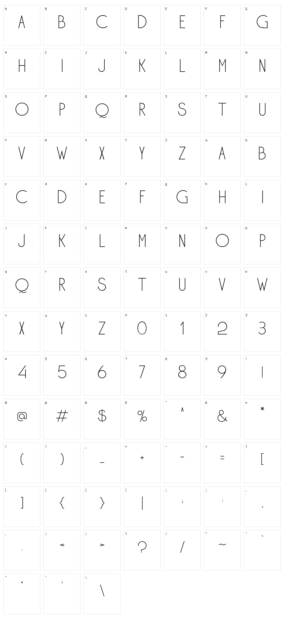 Ohio Character Set