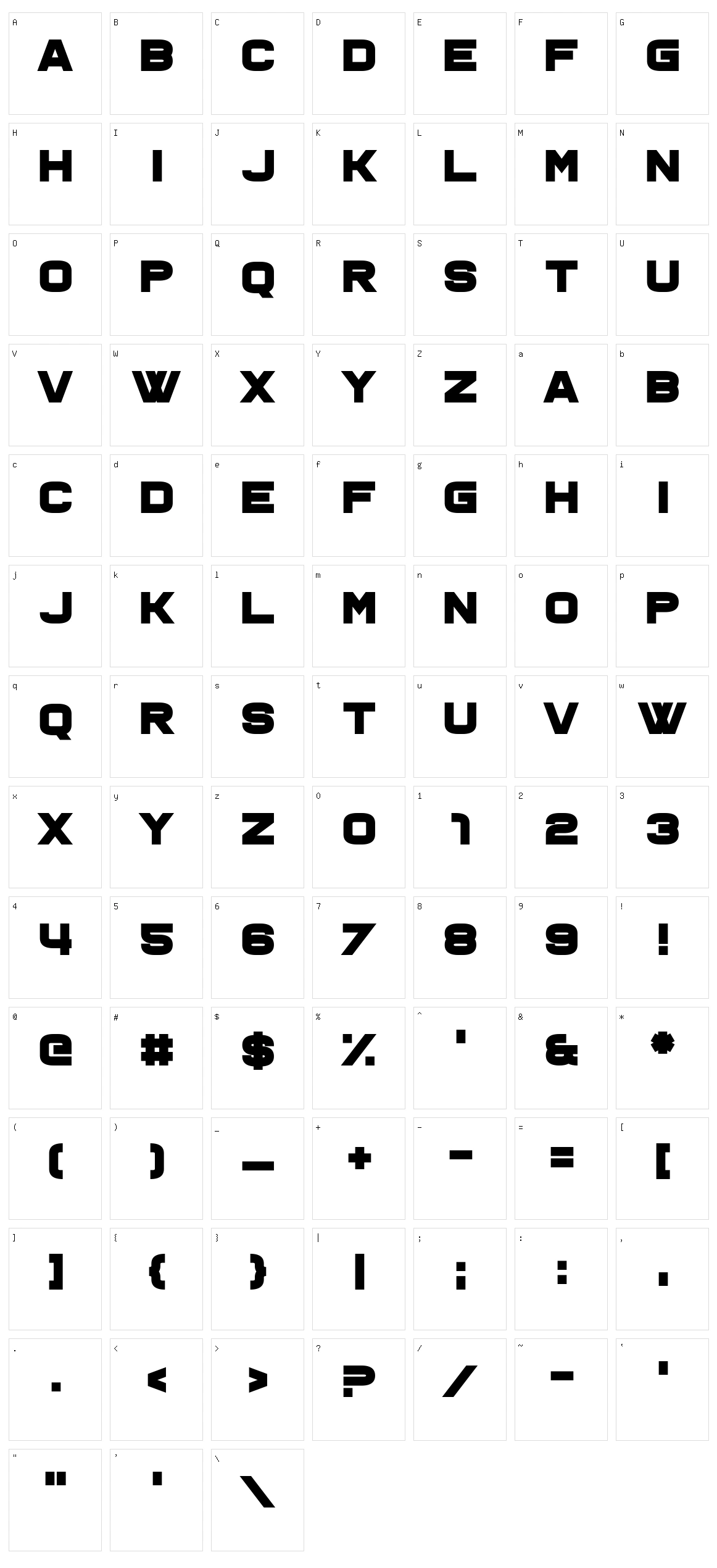 Ohno Character Set