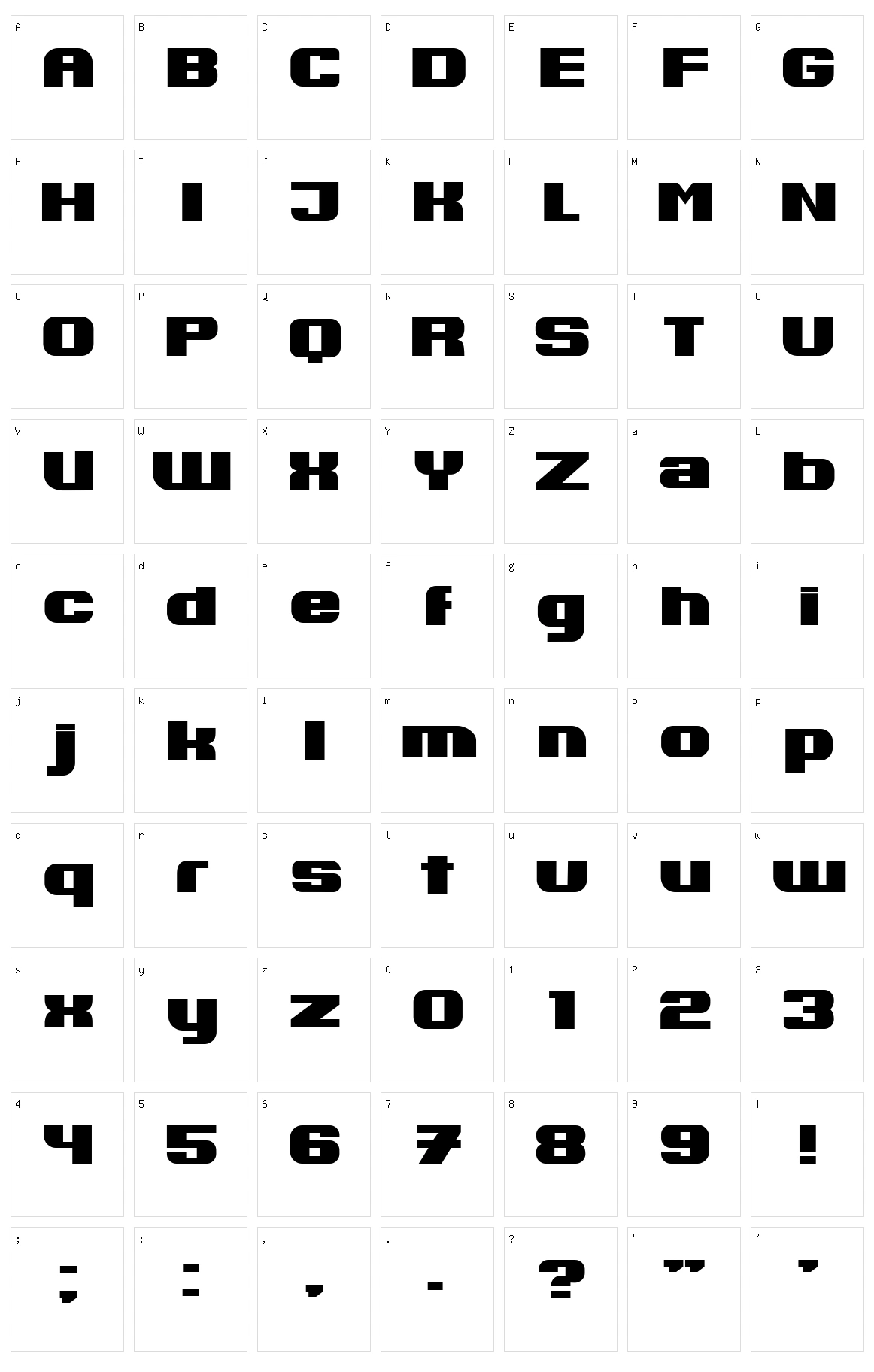 Omsk Character Set