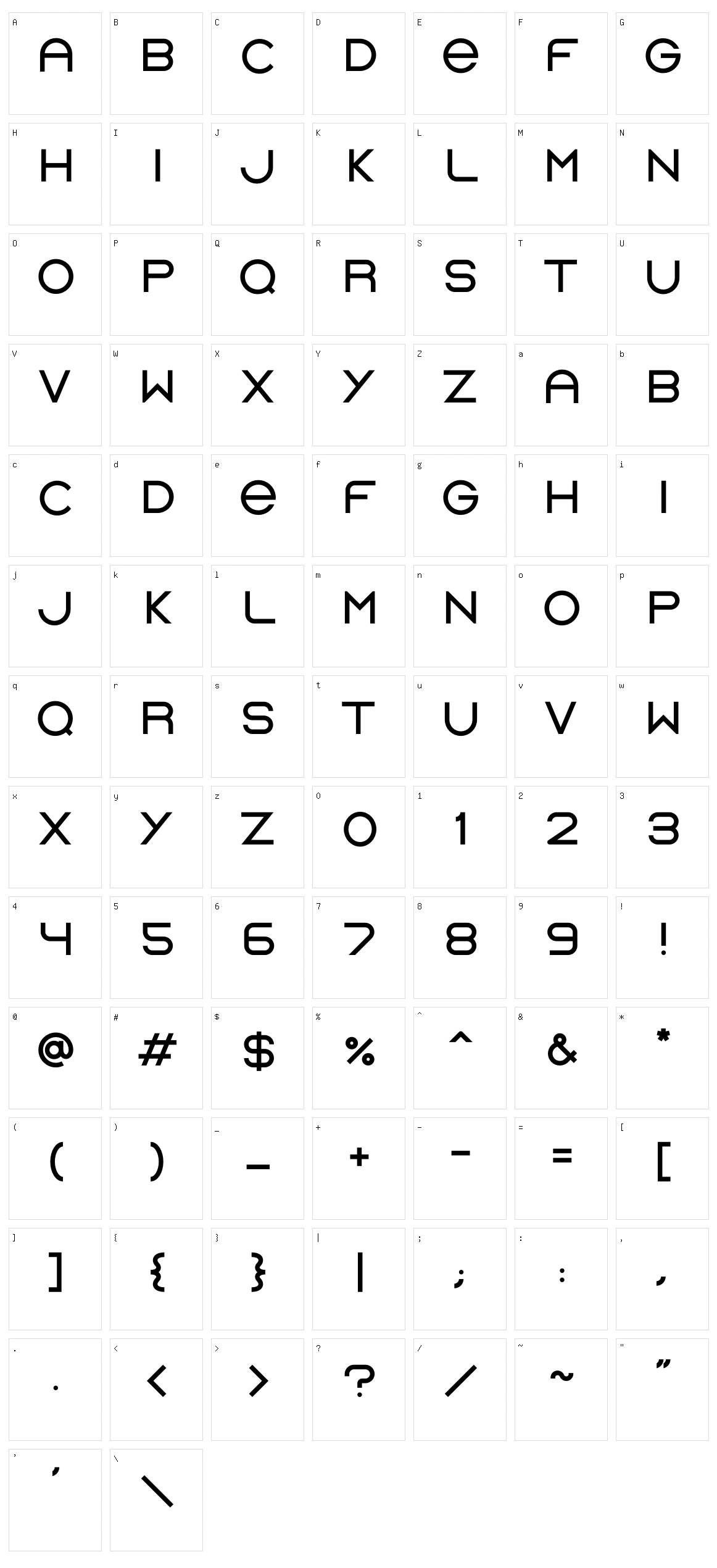 Onoma Character Set