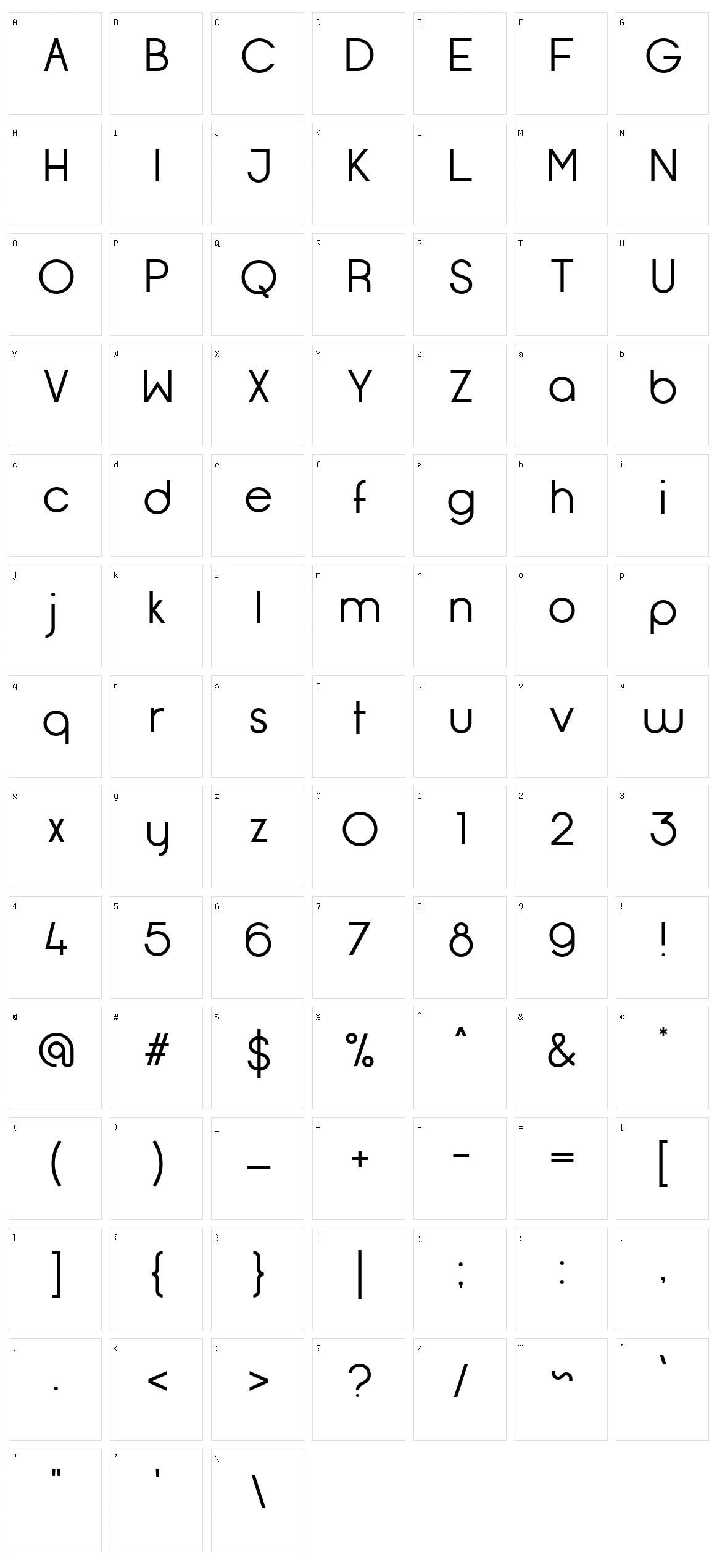 Opificio Neue Character Set