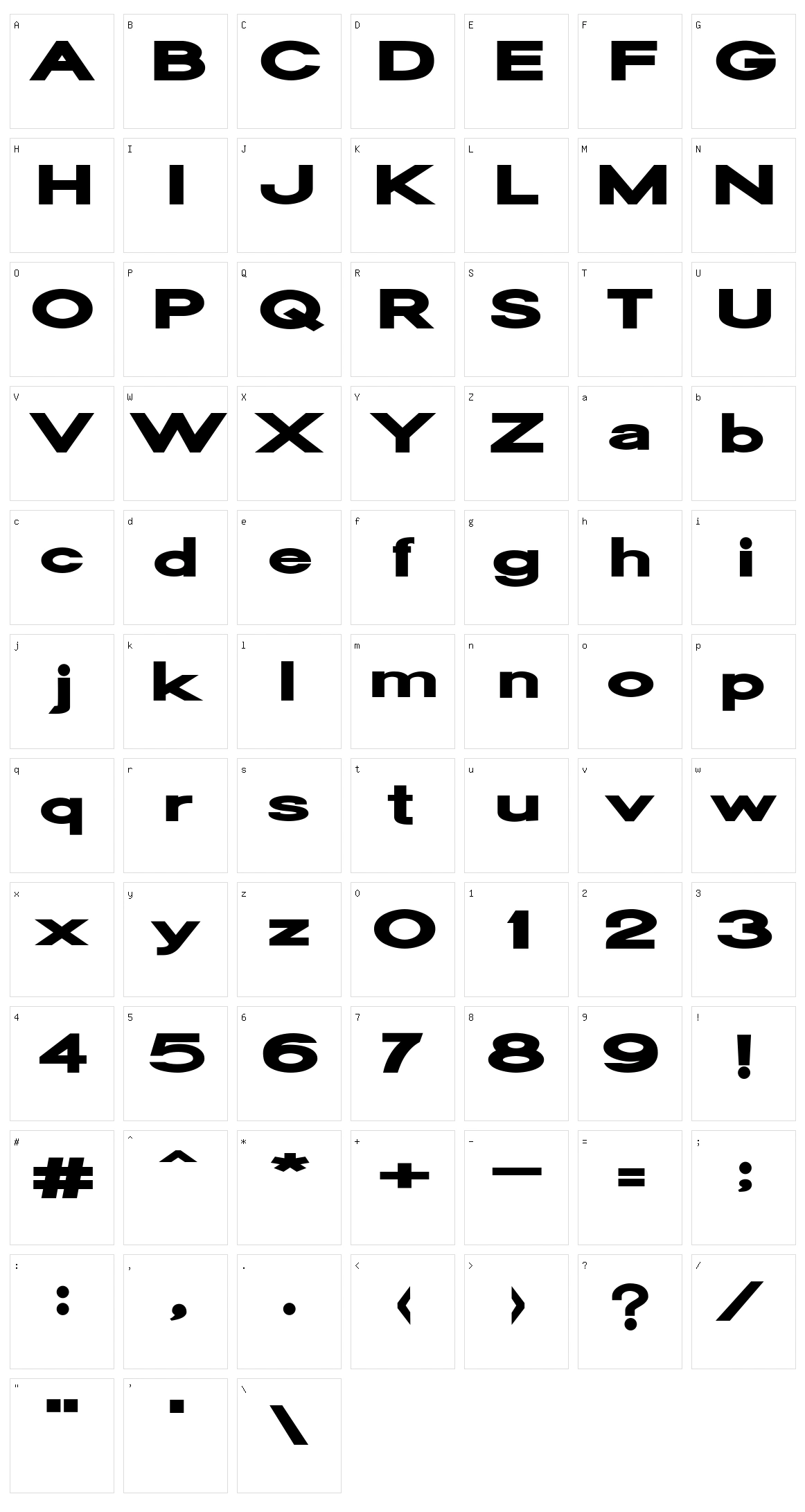 Oscan Expanded Character Set