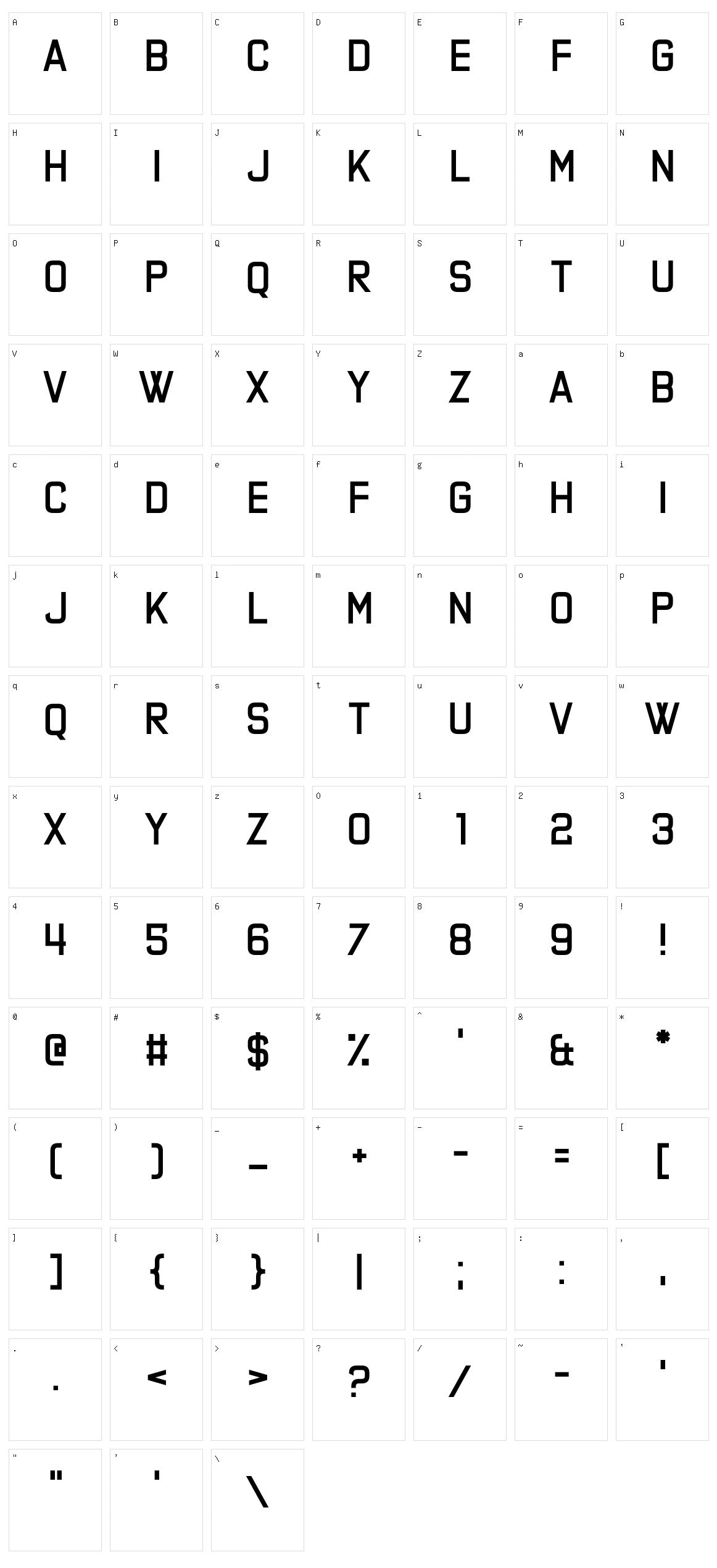 Phonograph Character Set
