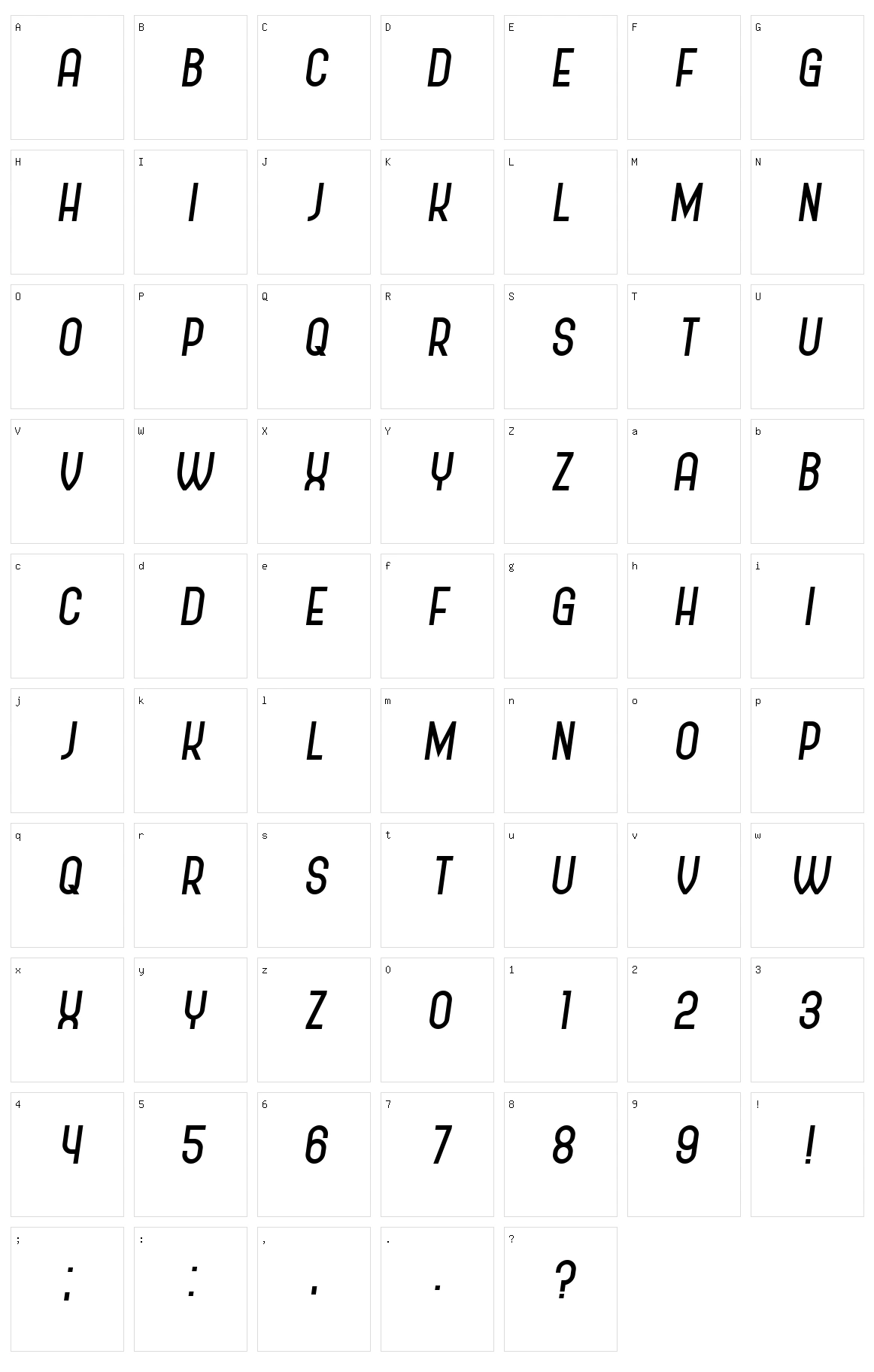 Policemen Character Set