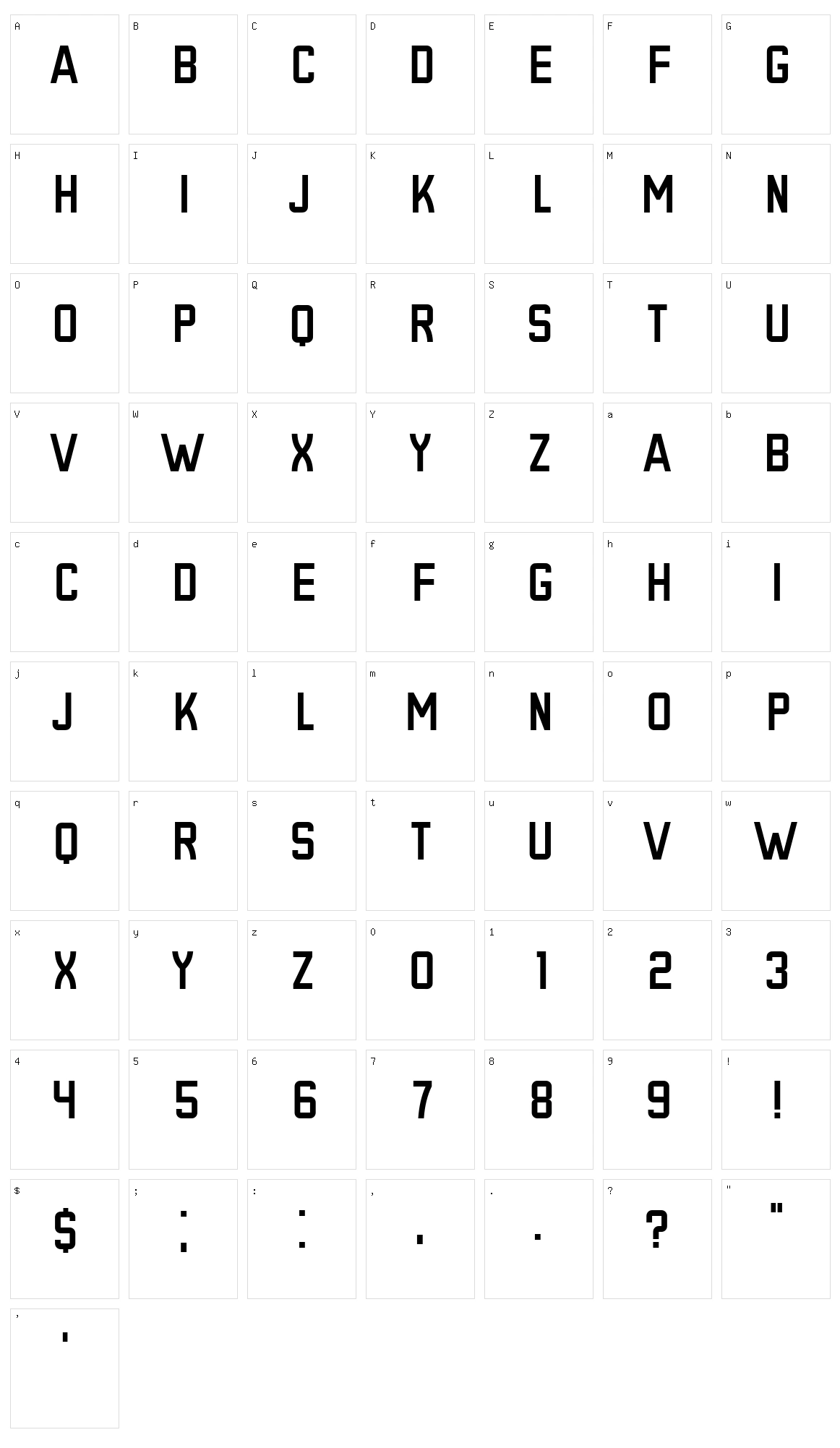 Precedence Character Set