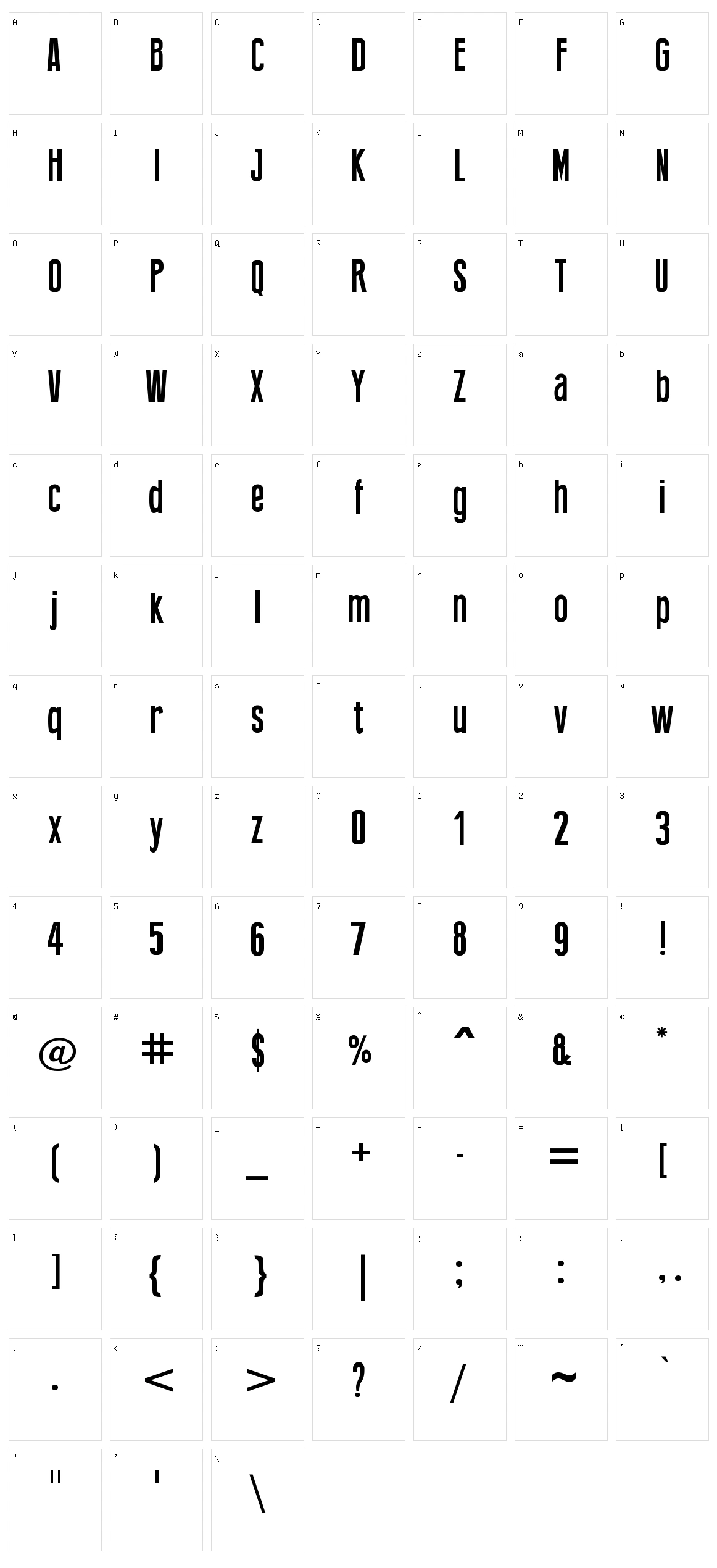 Press Feeling Character Set