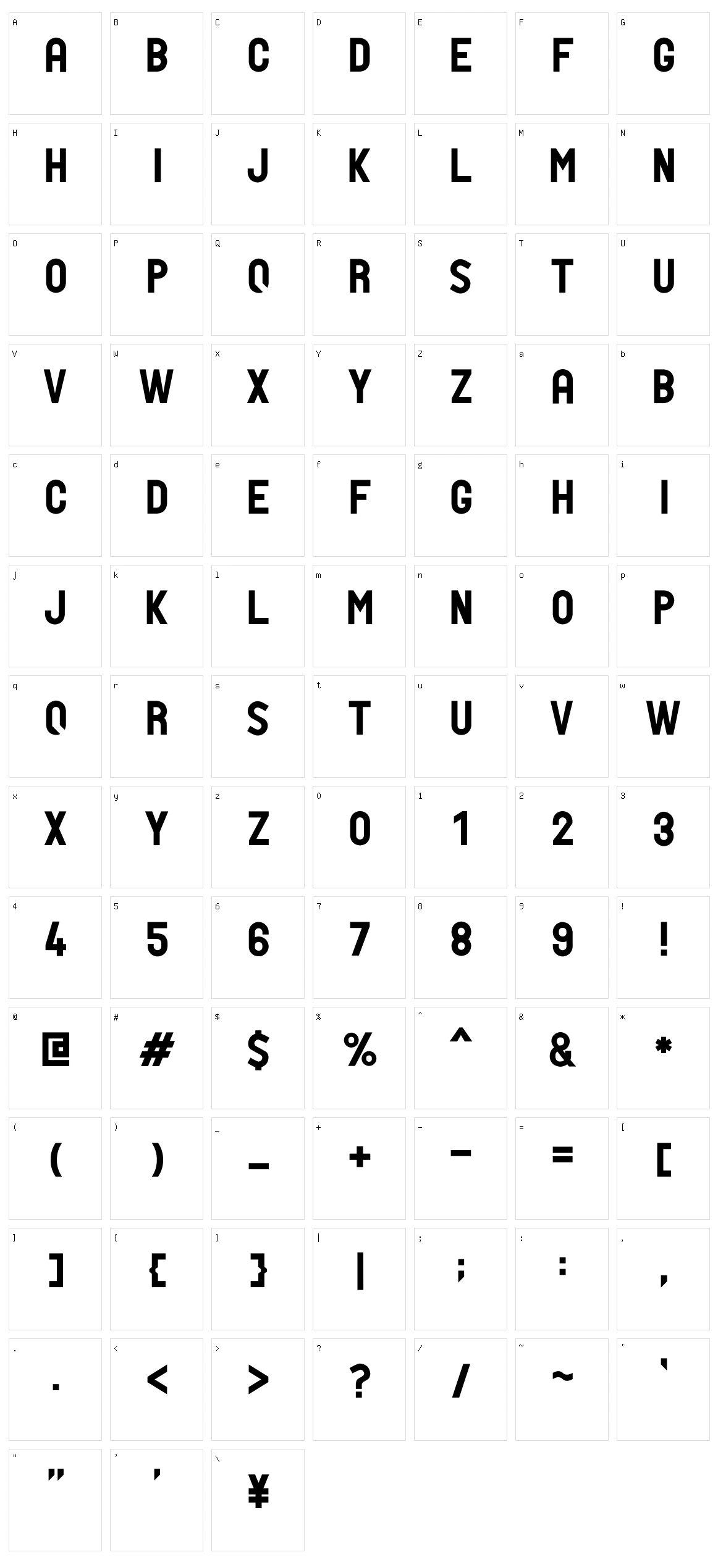PTF Nordic Std Character Set