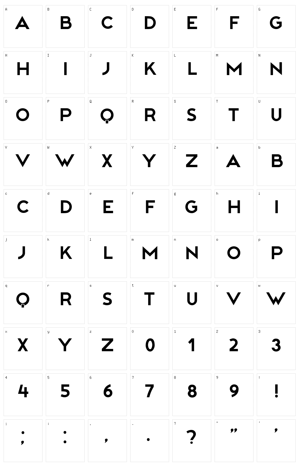Publishers Character Set