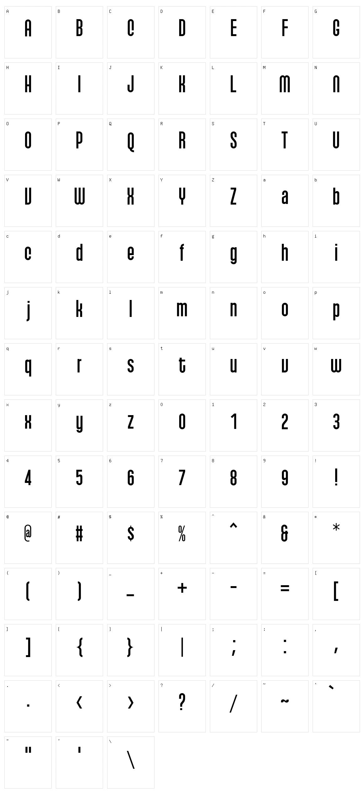 Qhytsdakx Character Set