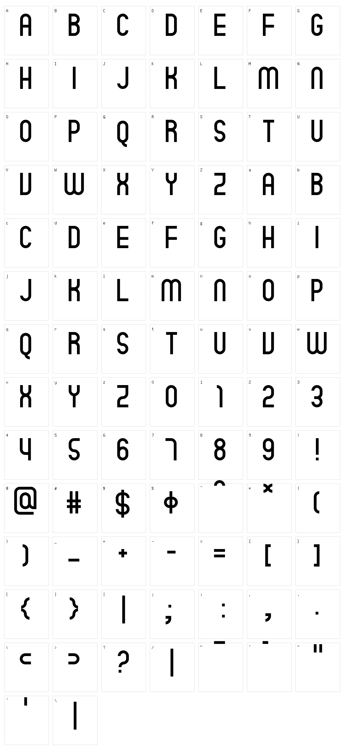 Quatro Character Set