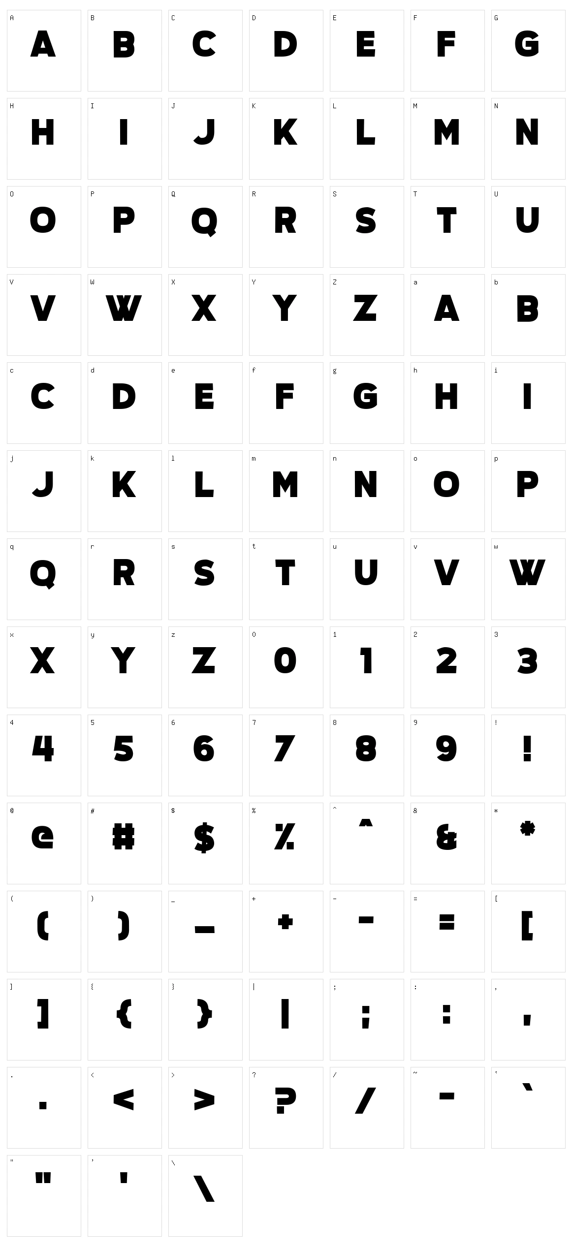 Questrian 3 Character Set