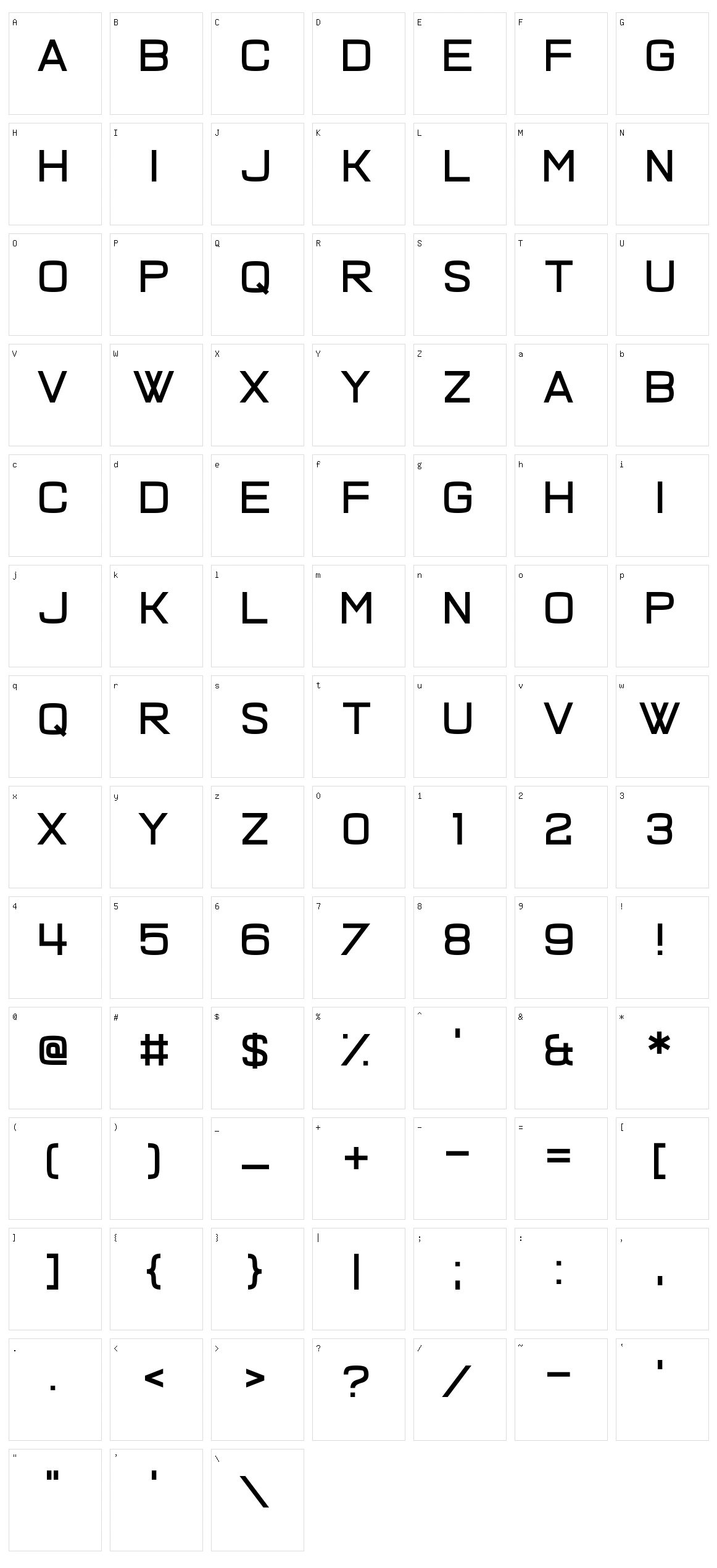 Quick Fuse Character Set