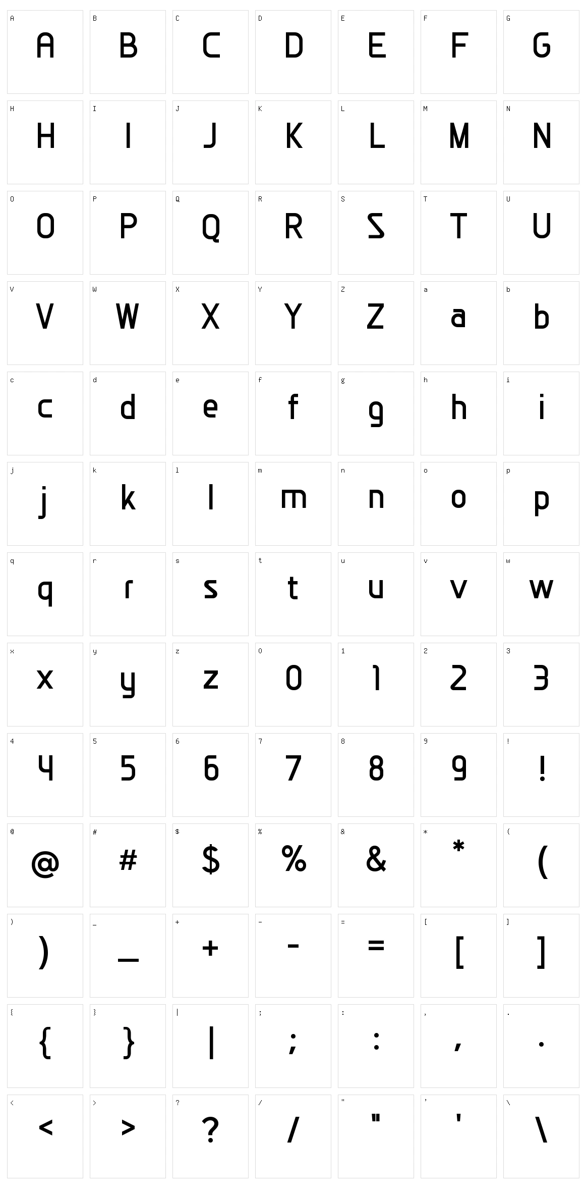 Remixable Character Set
