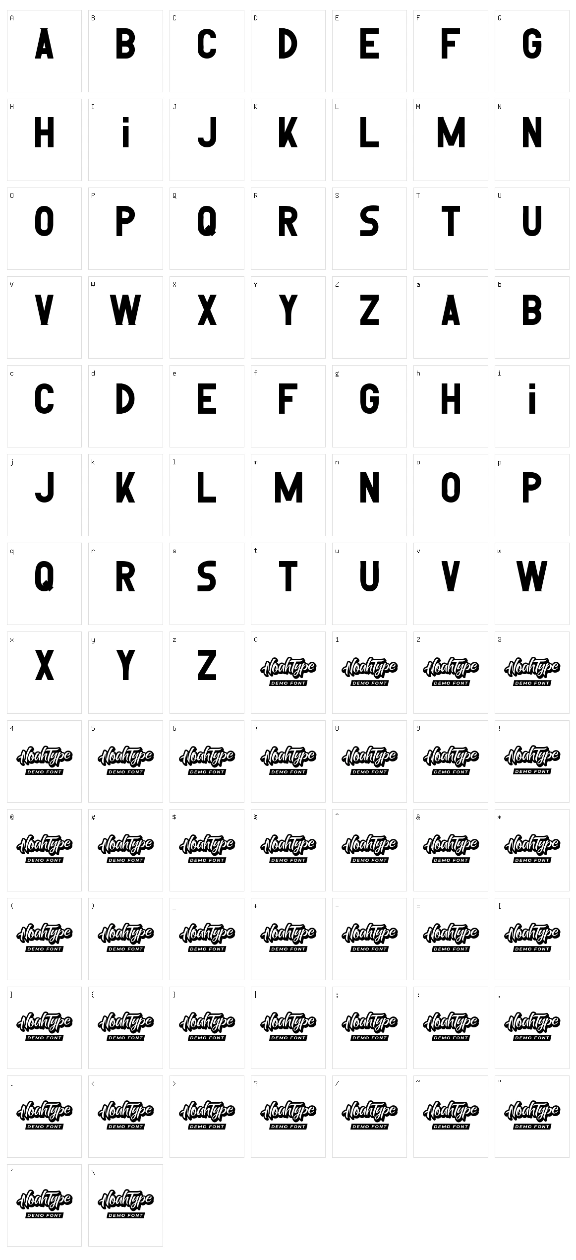 Reversed Character Set