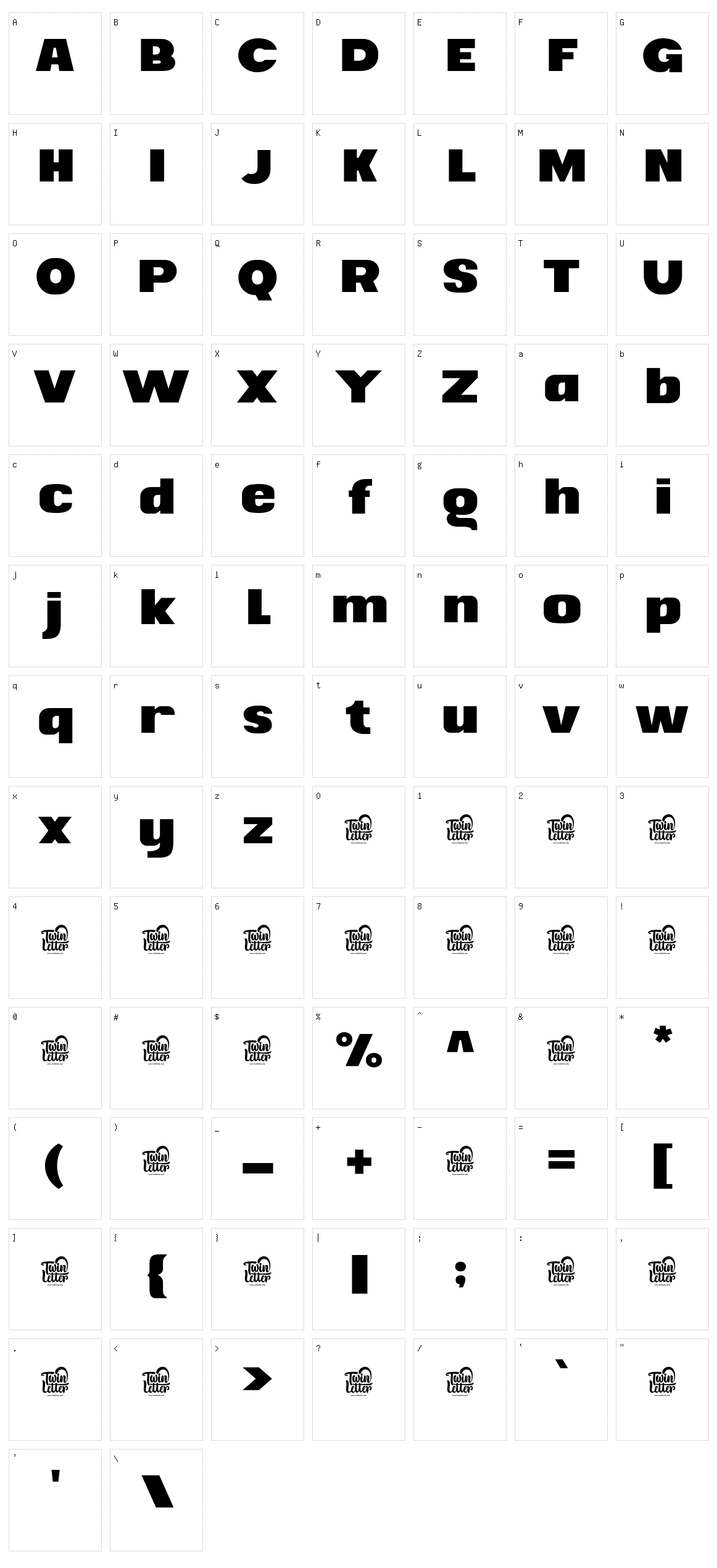 Sadyan Character Set