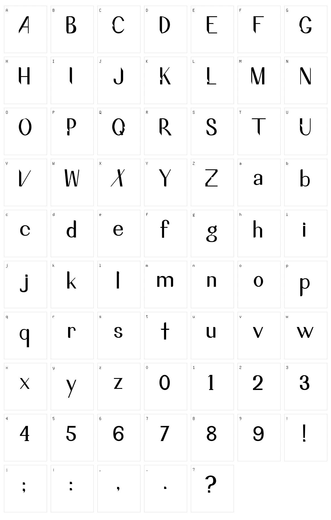 Sambadha Character Set