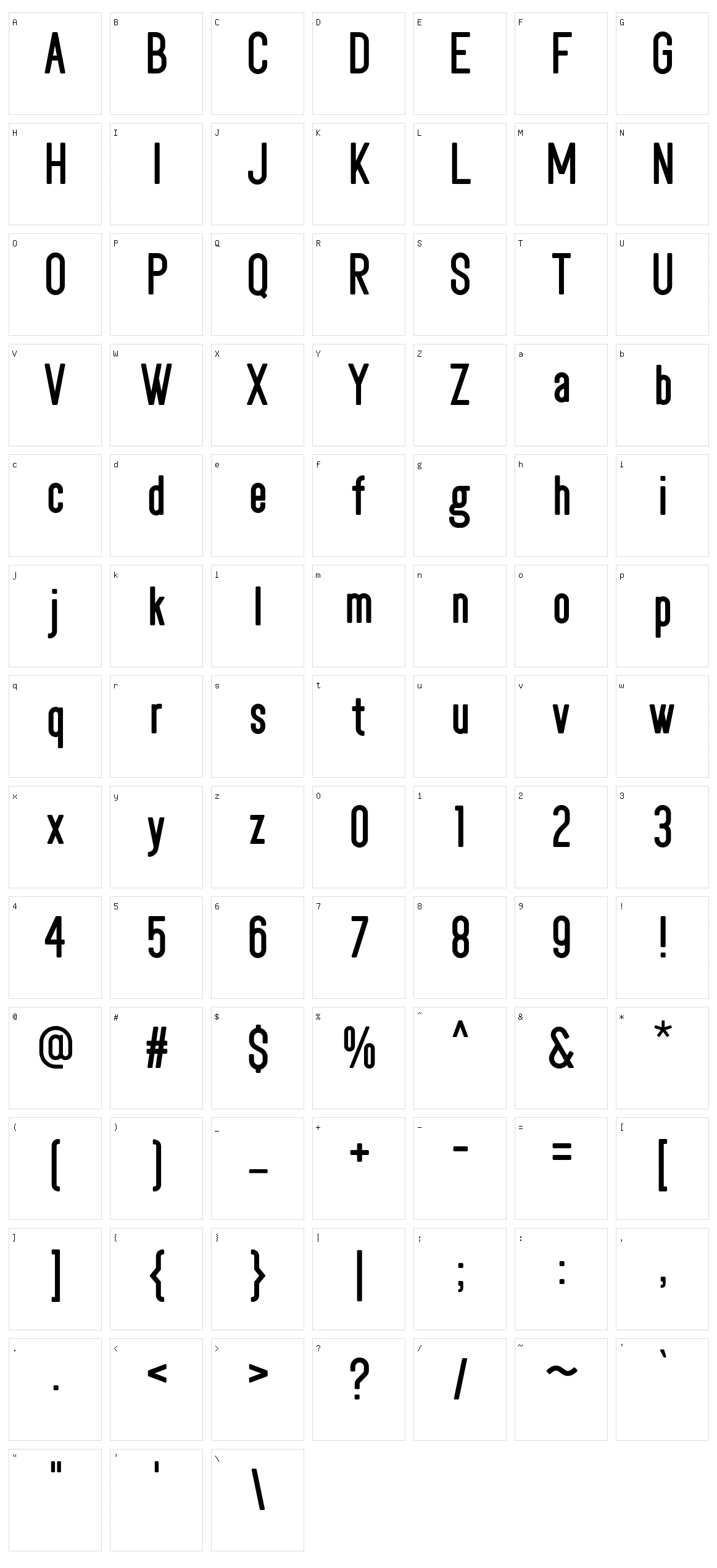 Shakerato Character Set