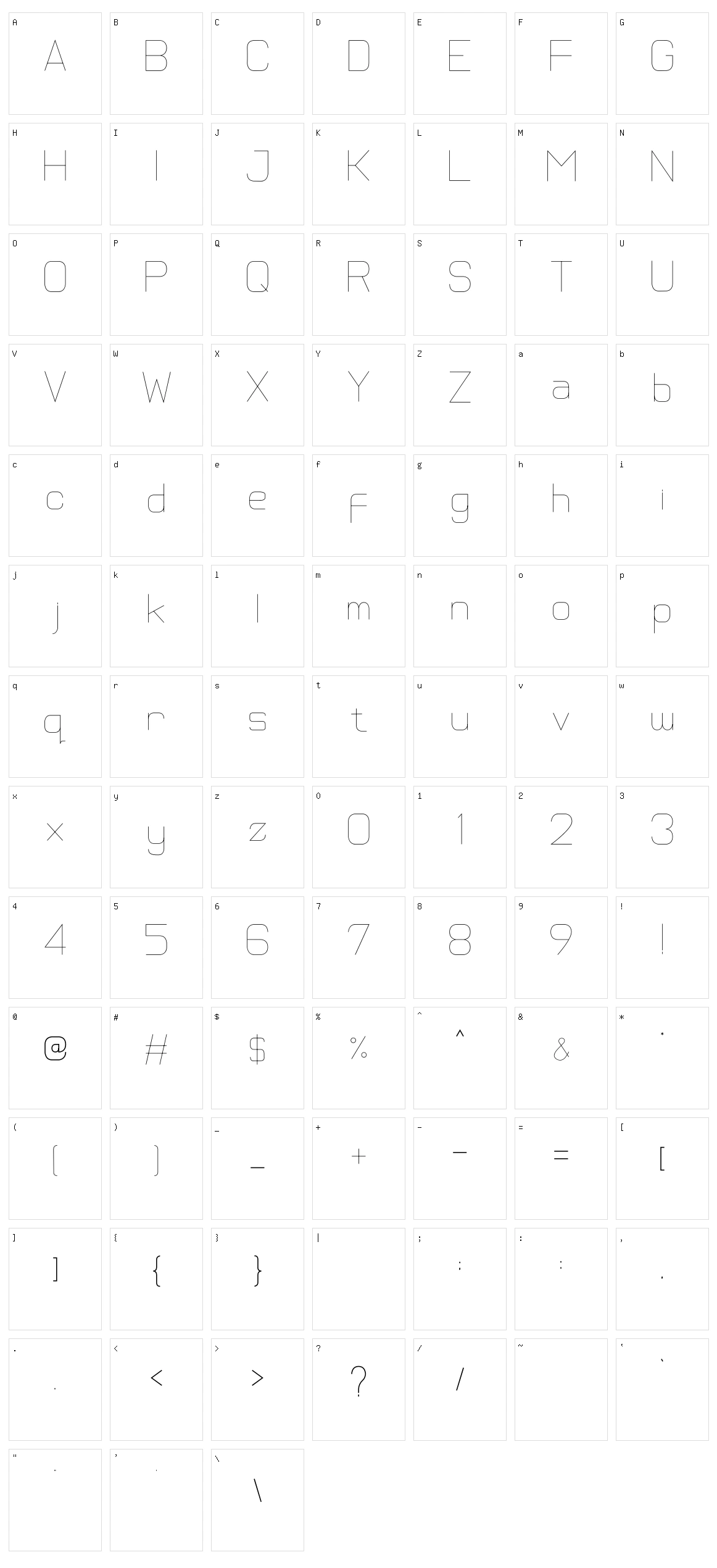 Sidodadi Character Set