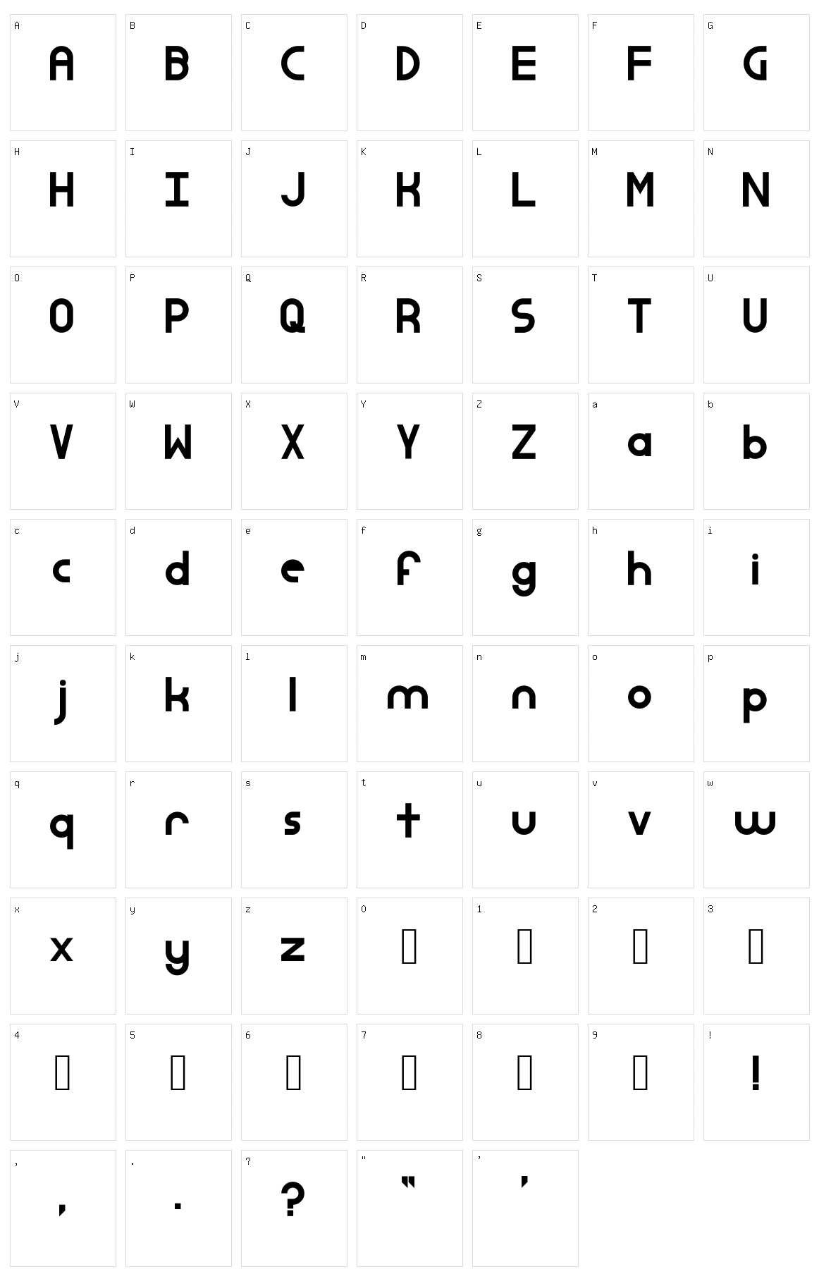 Simple Dandy Character Set