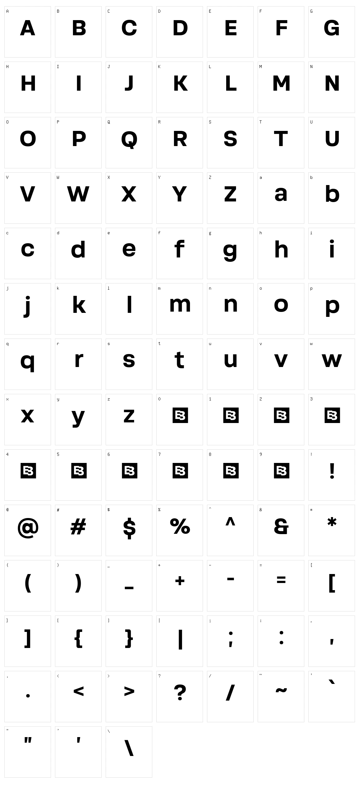 Soliden Character Set