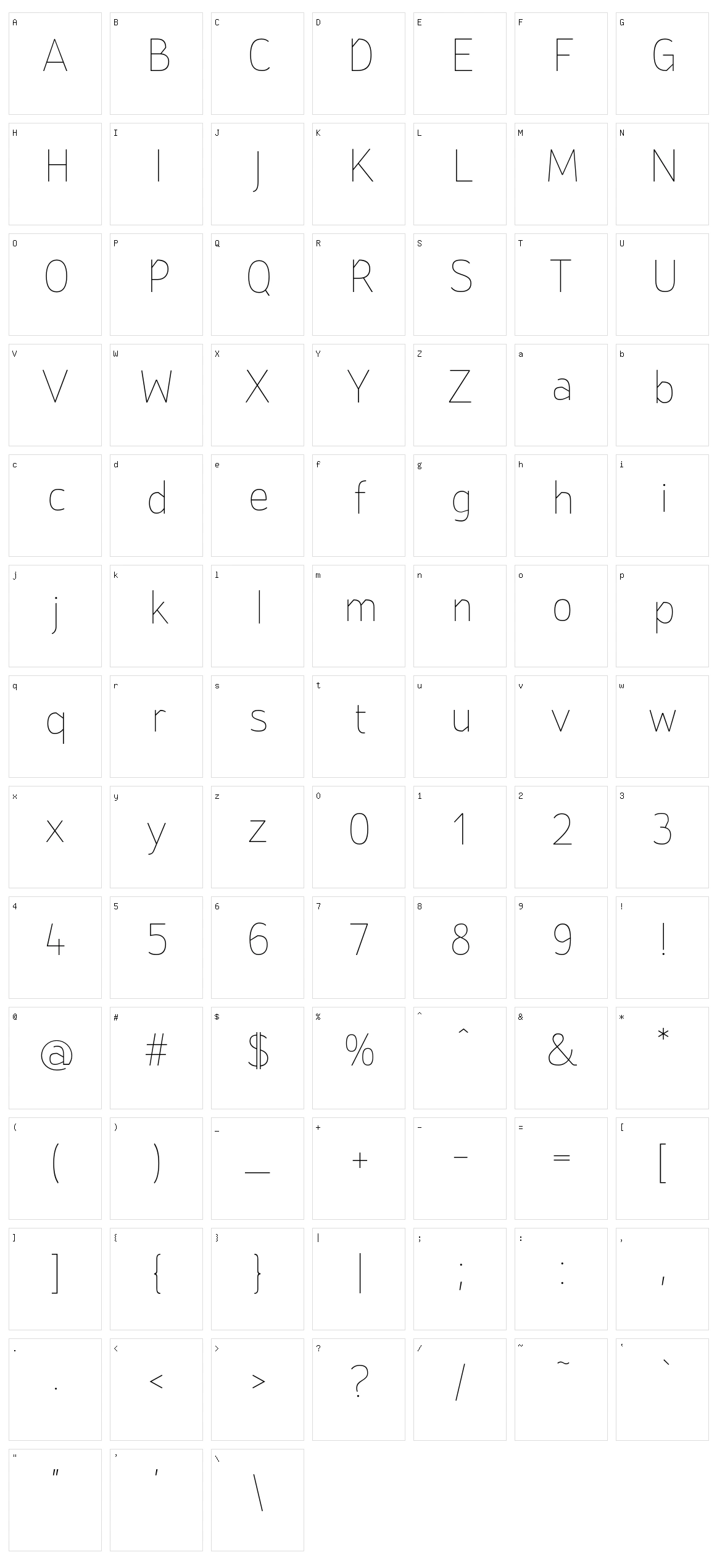 St Transmission 200 Character Set
