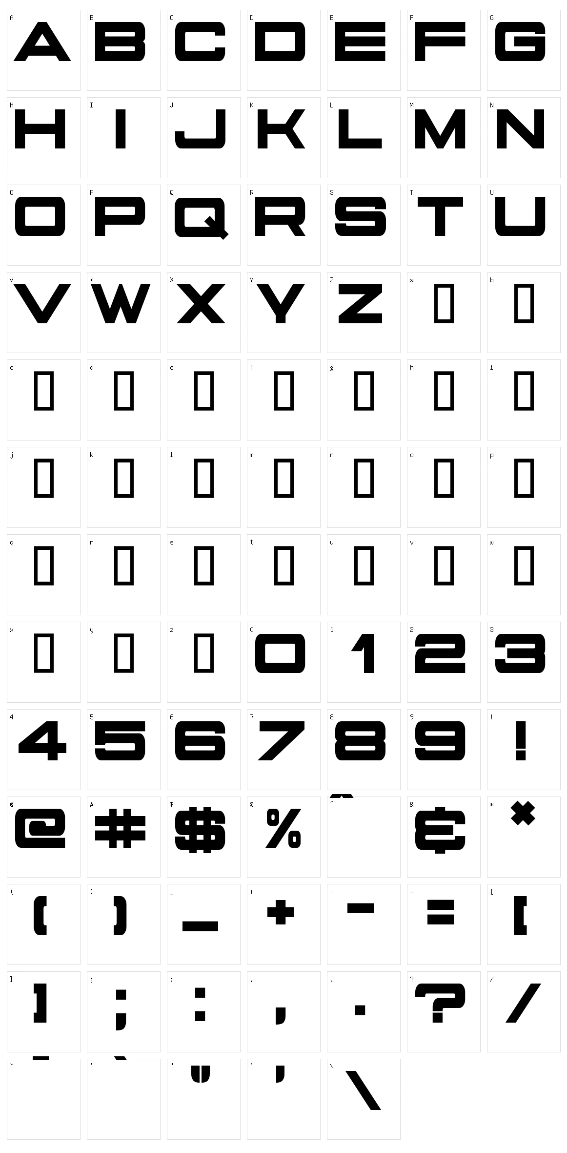 State Secret Character Set