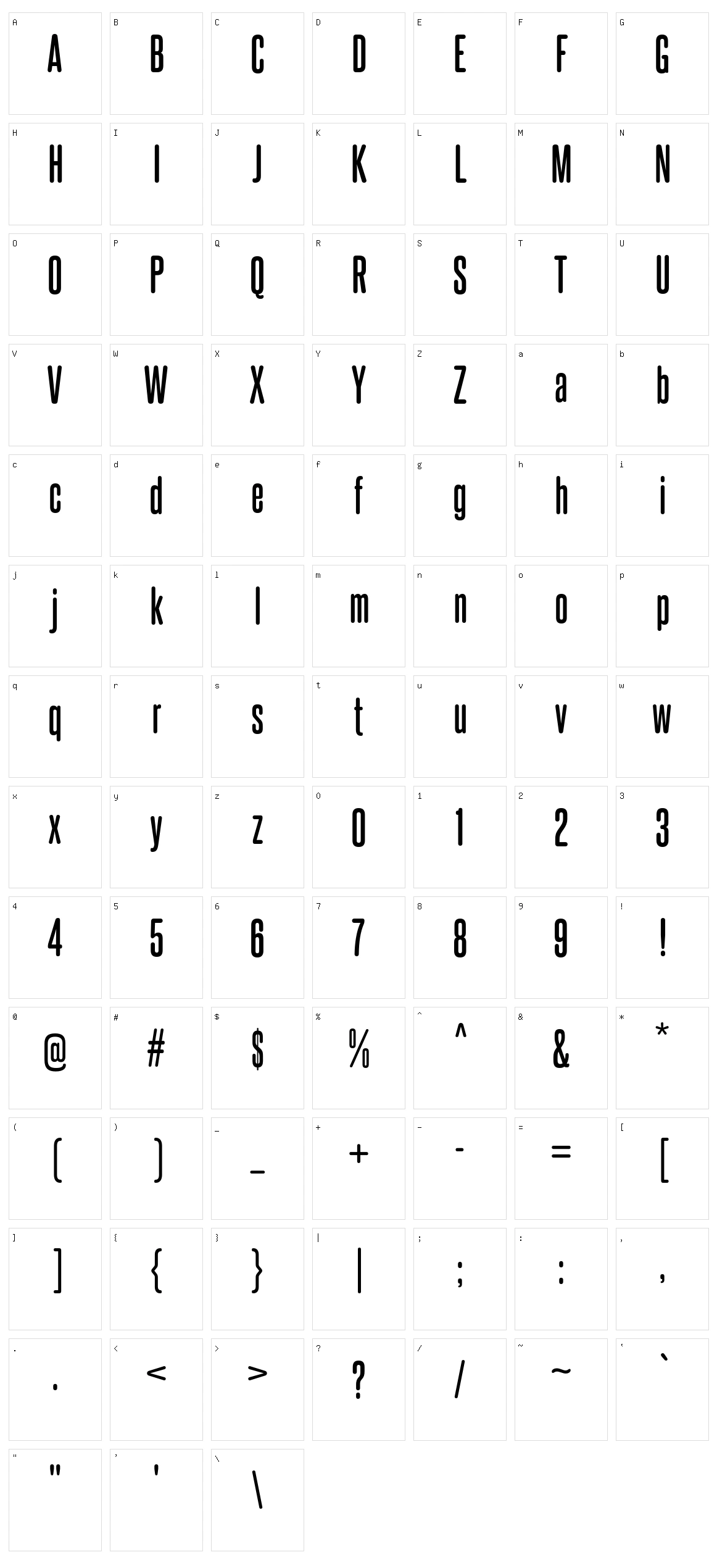 Steelfish Rounded Character Set
