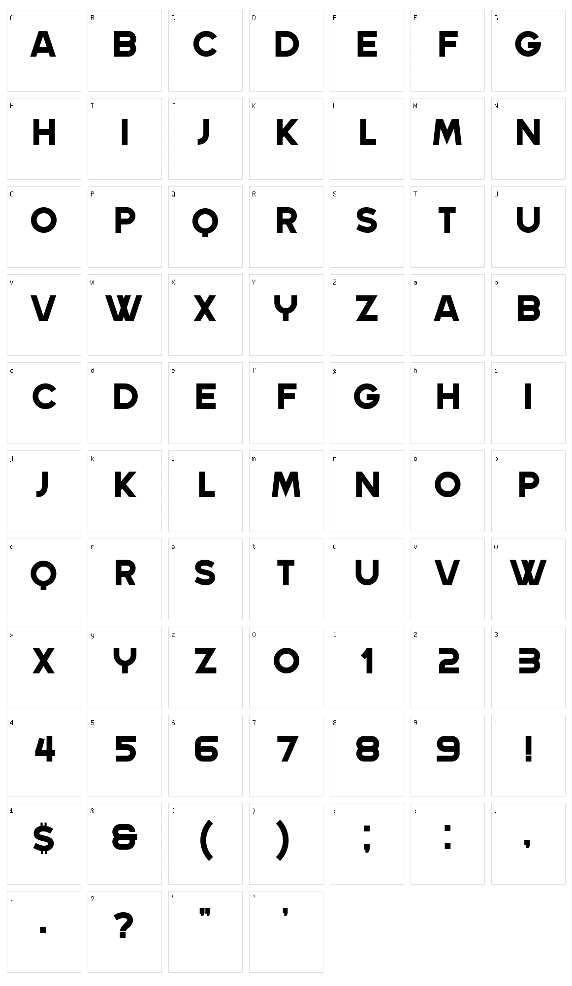 Steinberg Character Set