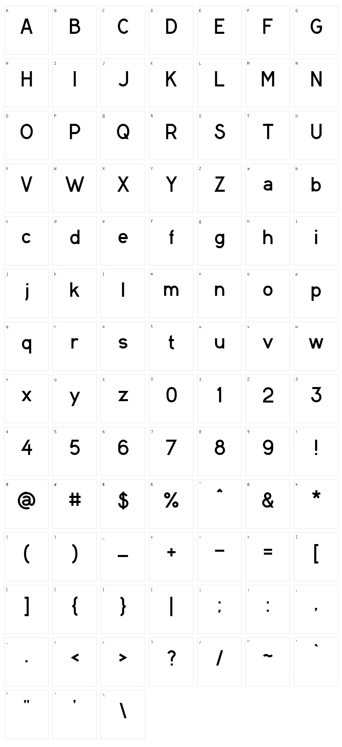 Storgata Character Set